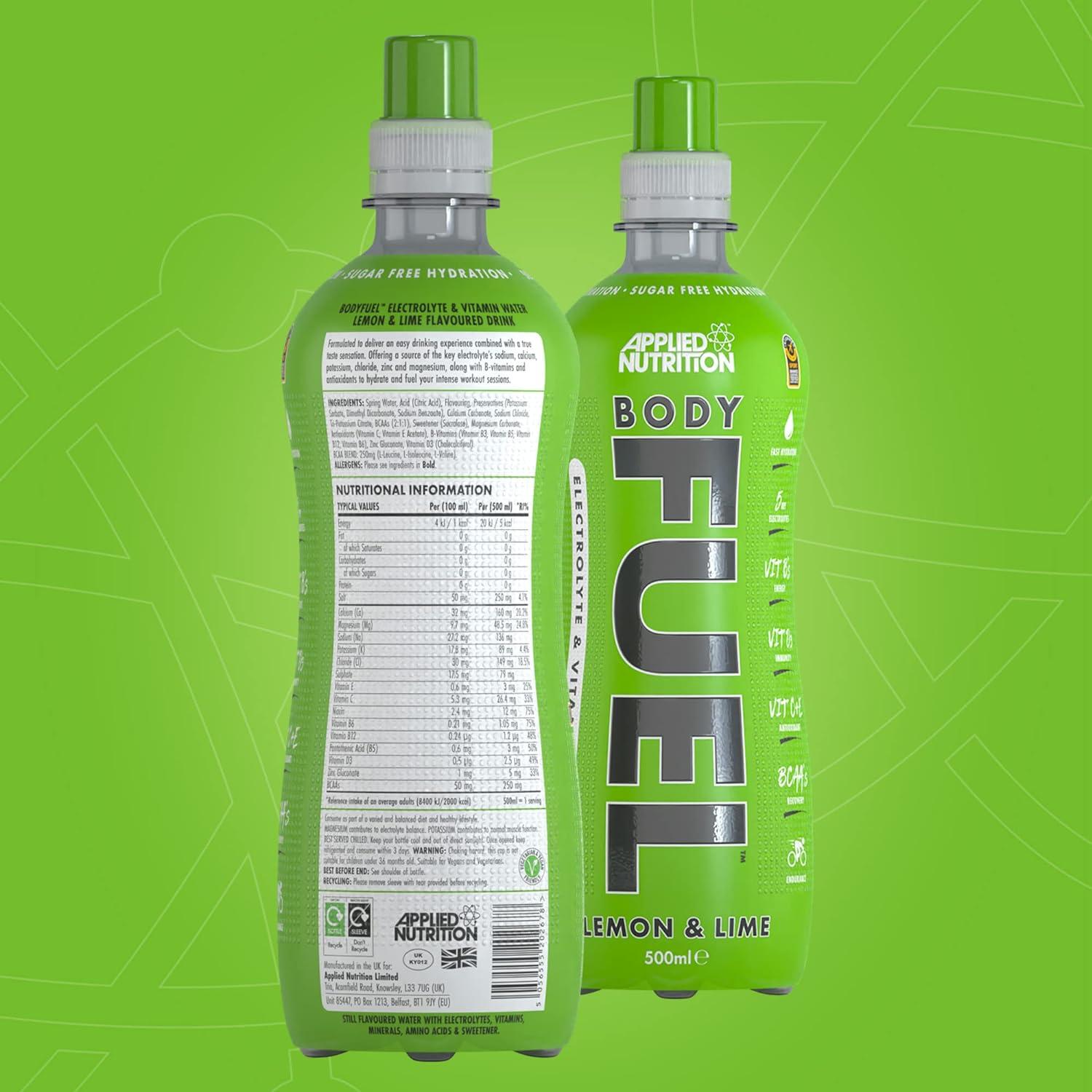 Applied Nutrition BodyFuel Electrolyte Water Body Fuel Prime Drink with BCAAs and Vitamins