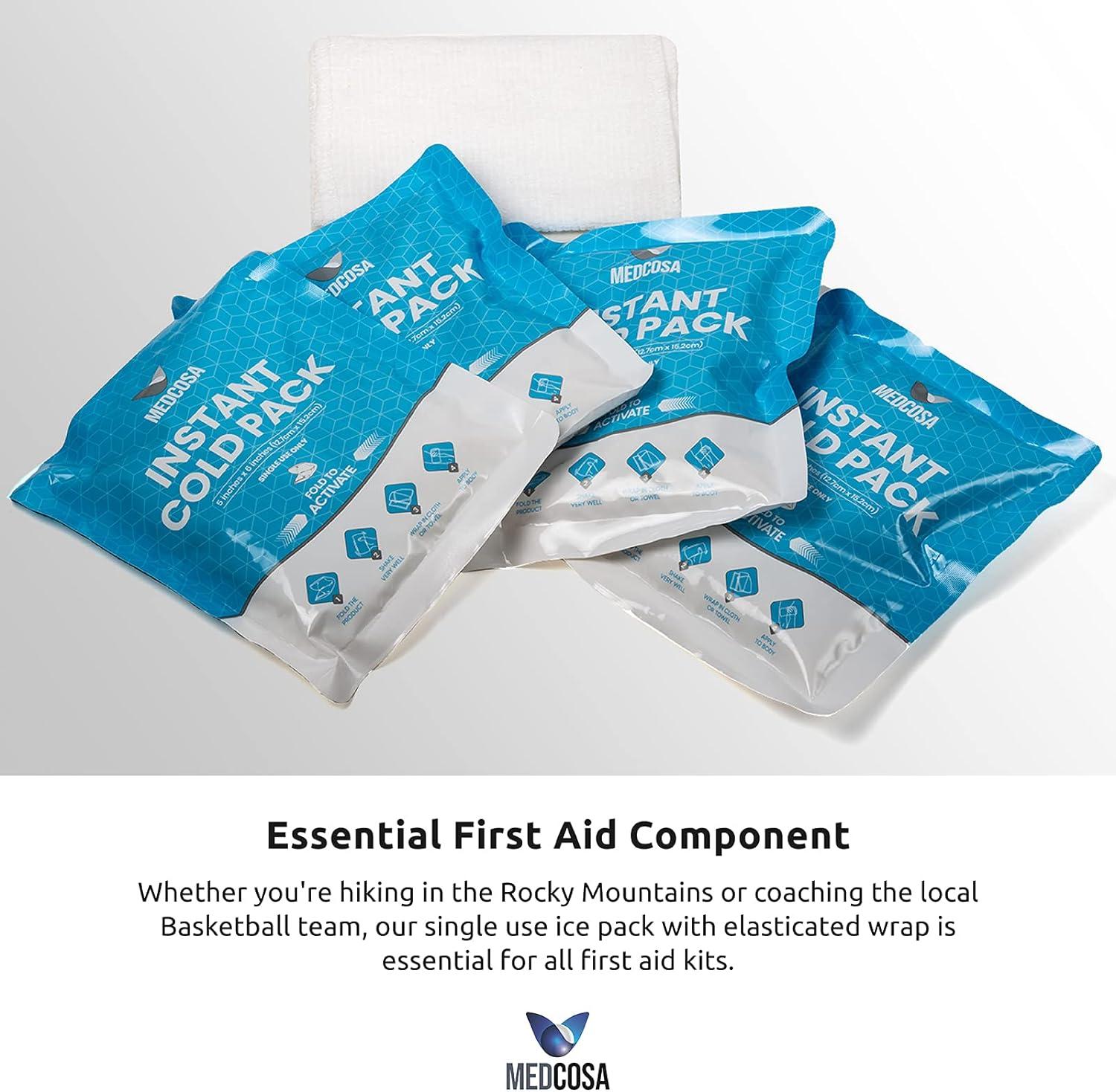 Medcosa Instant Ice Pack Squeeze Shake Activate Cold Disposable Ice