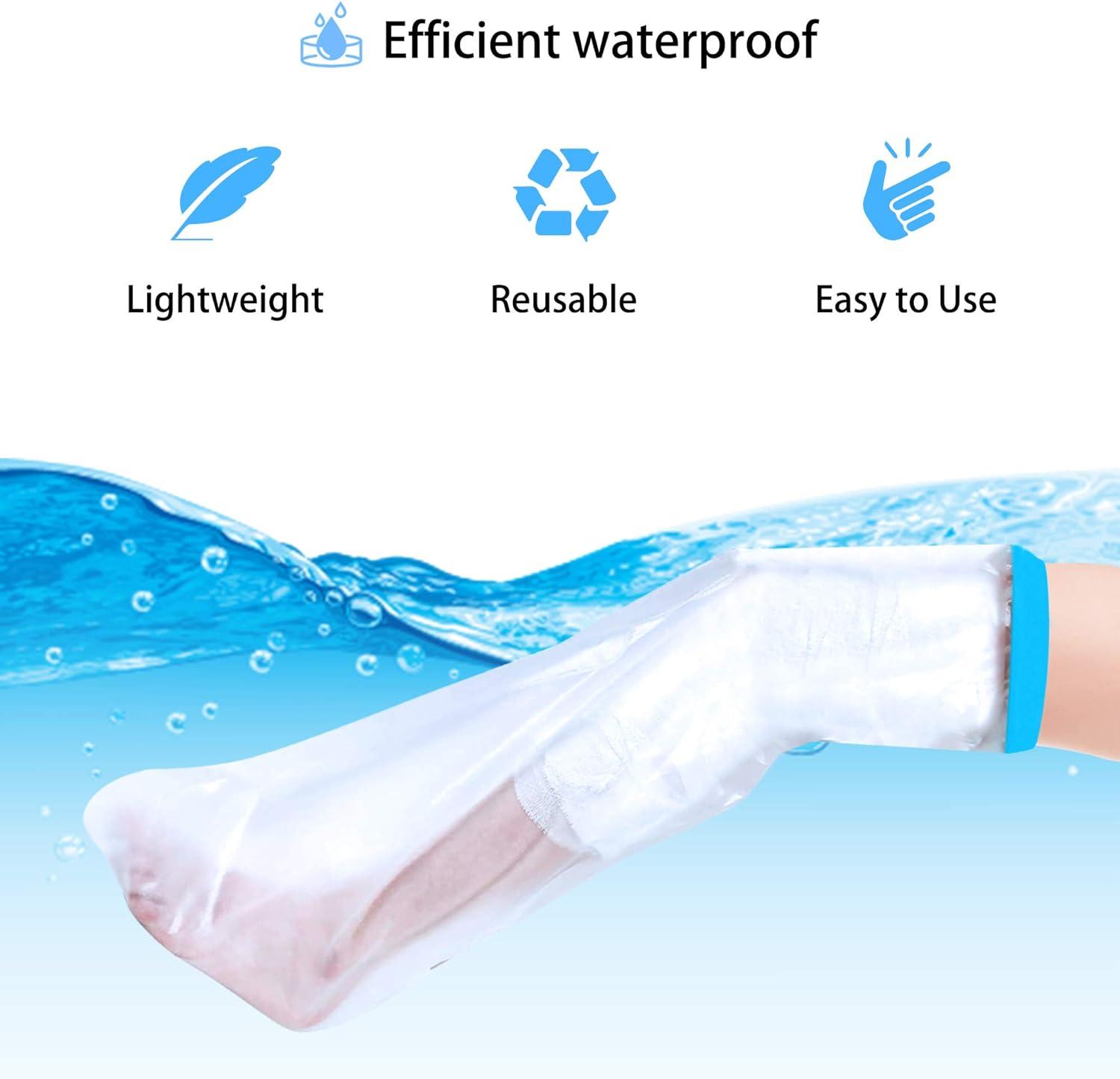 Waterproof Leg Cast Cover for Shower Plaster Cast Waterproof Cover