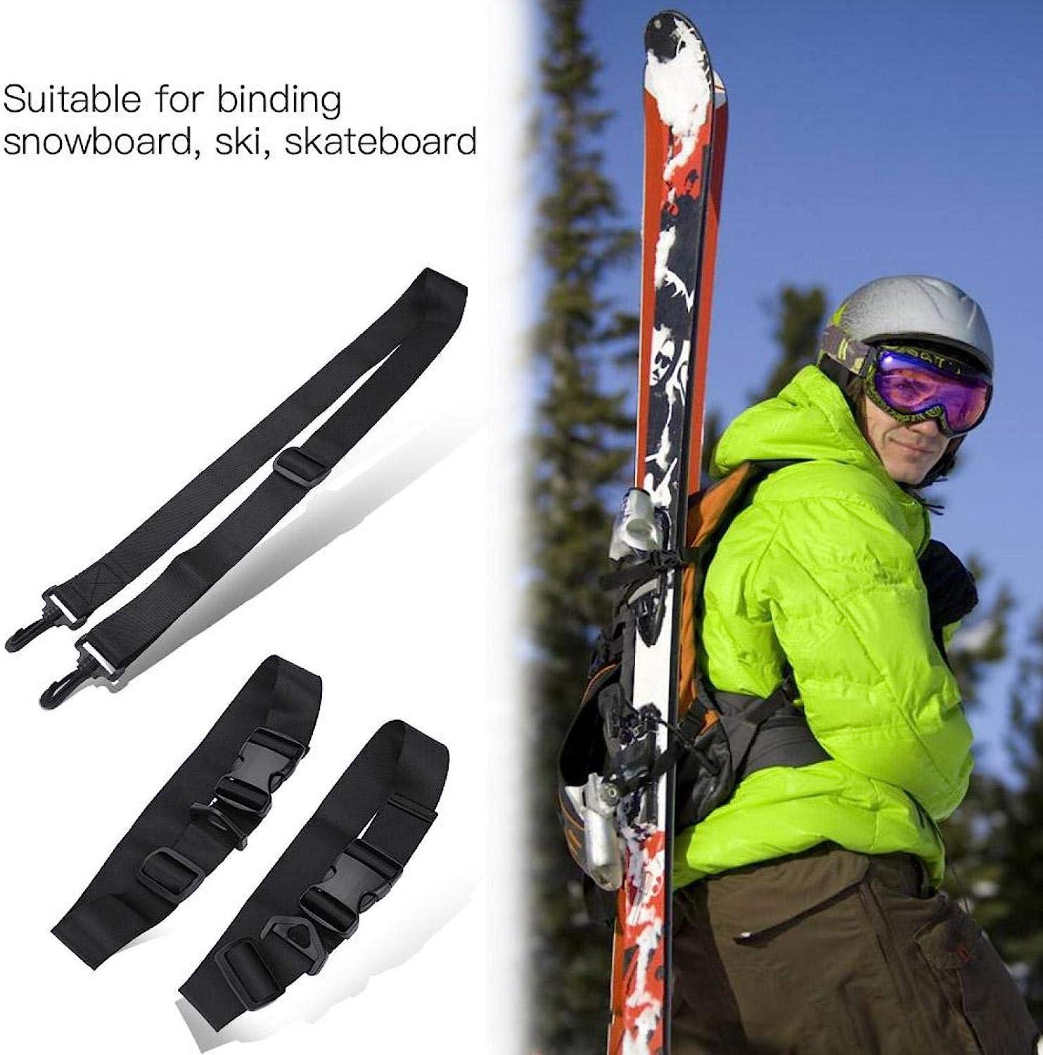 Skimate - Skimate Ski Straps, Ski Straps for Carrying, Ski Carrier Strap,  Ski Carrier Strap, Snowboard Binding Straps, Adjustable Shoulder