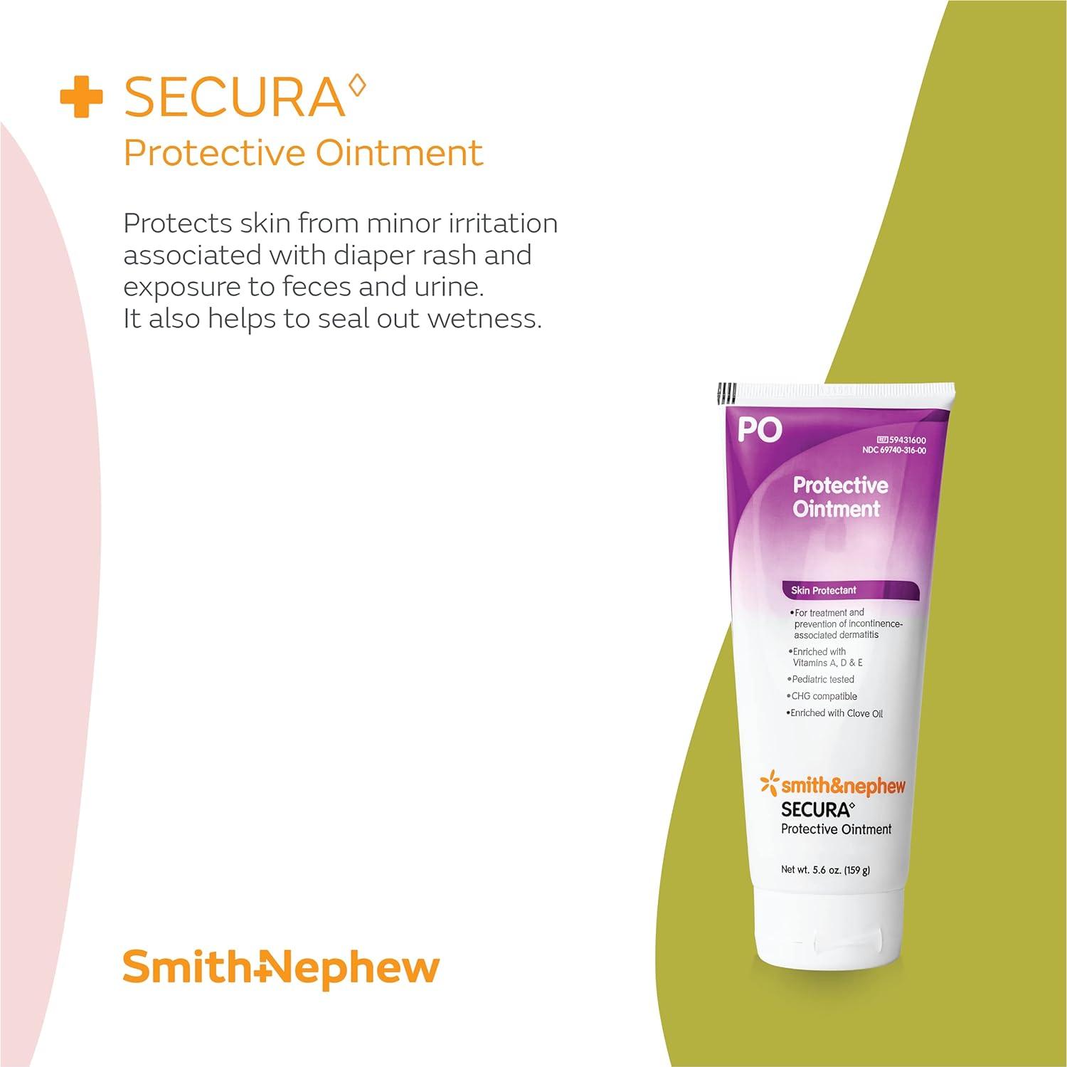 Smith+Nephew SECURA Protective Ointment Diaper Rash Ointment Tube