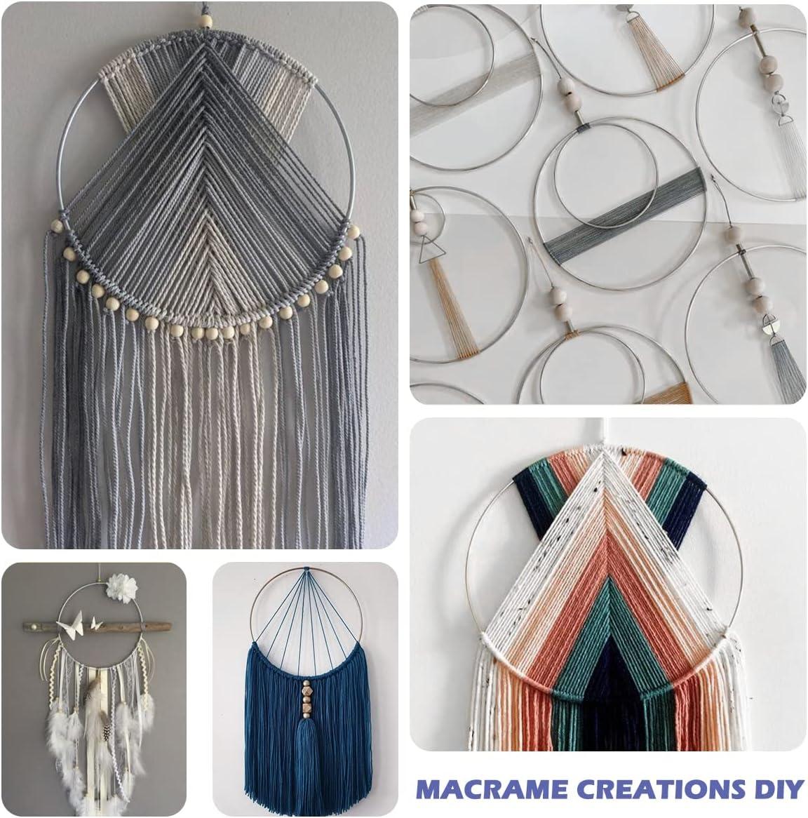 Metal macrame clearance hoops