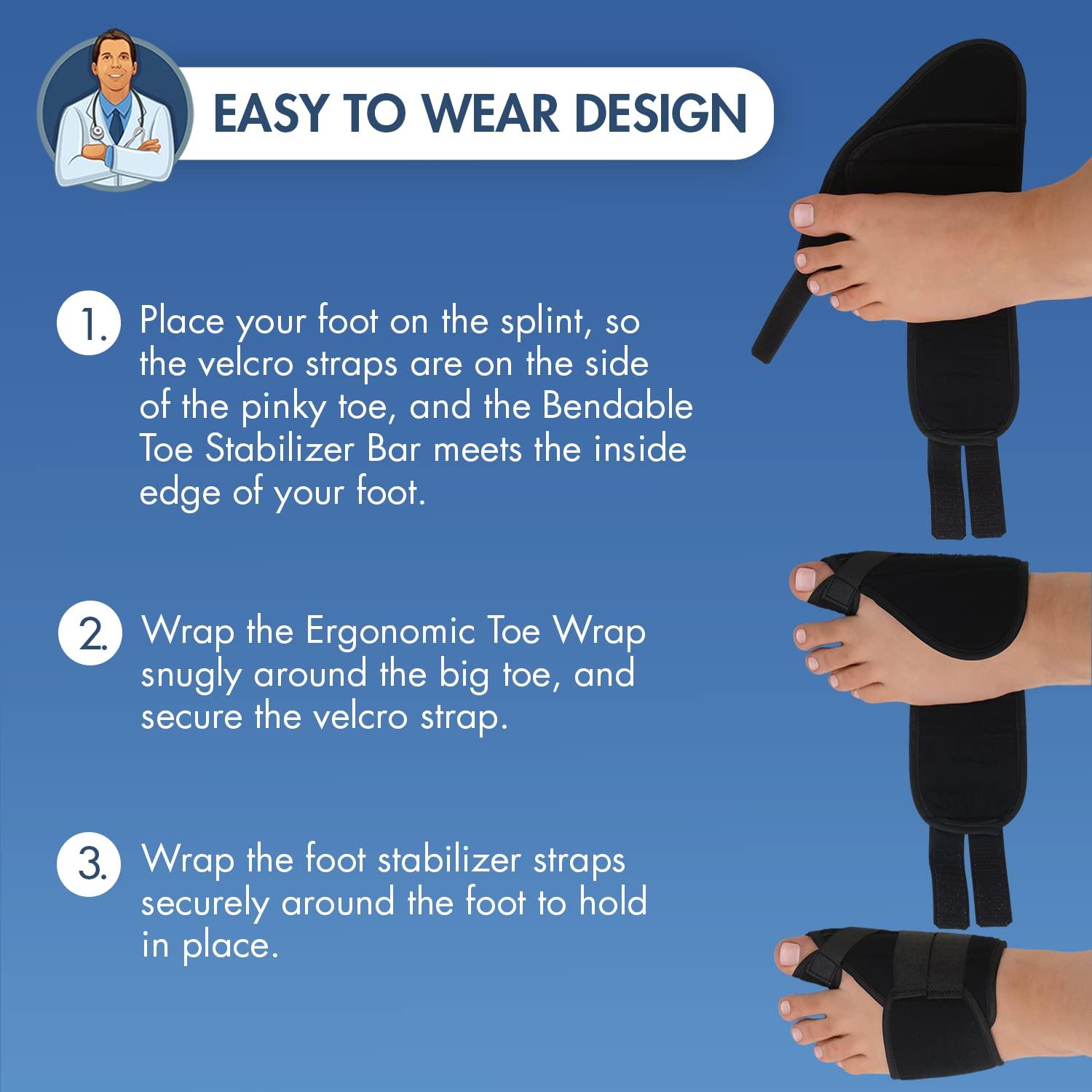 Dr. Frederick s Original Nighttime Bunion Splints 2pc Velcro Bunion