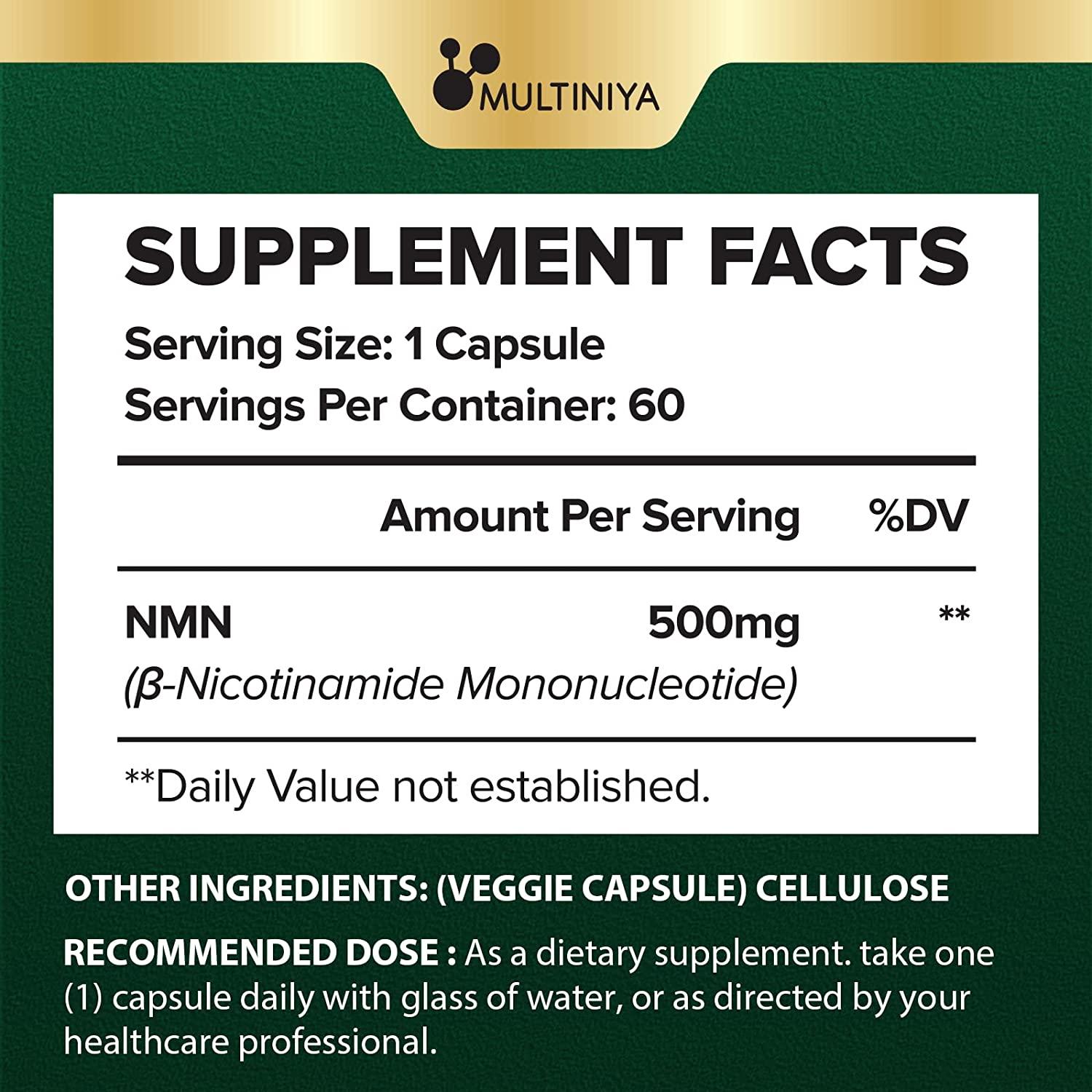 Multiniya NMN 30000MG Potent AntiAging Cellular Repair Supplement