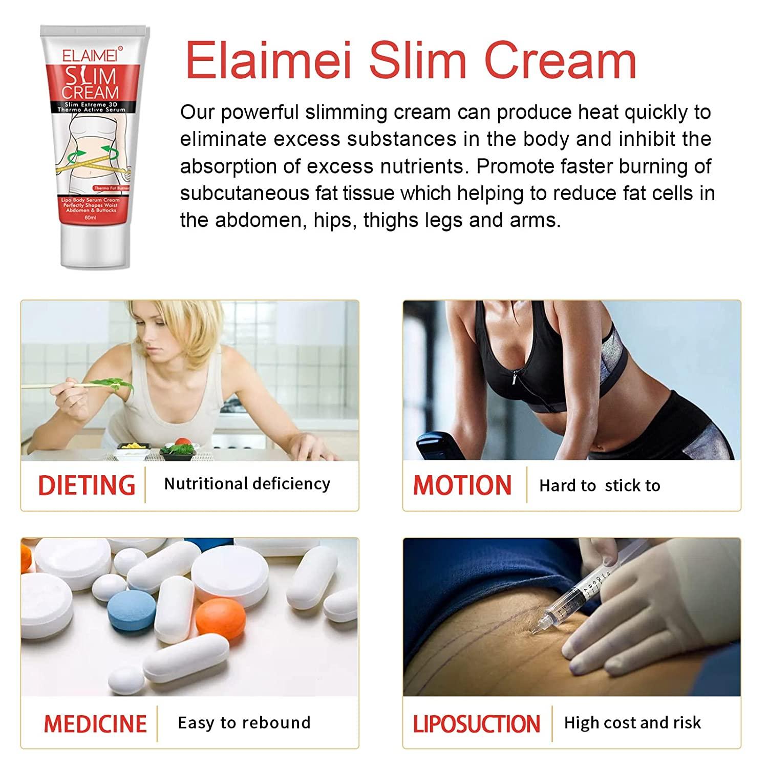 2 Pack Slimming Hot Cream for Belly Fat & Cellulite Waist, Belly