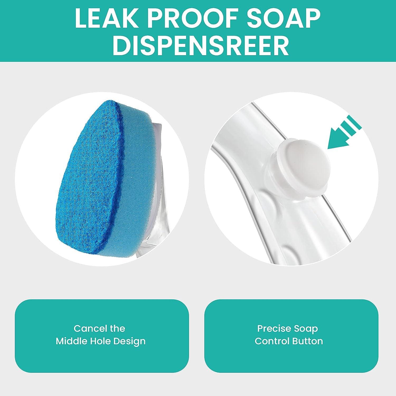  Soap Control Handle Dishwand Refills, 6 Sponges Heads