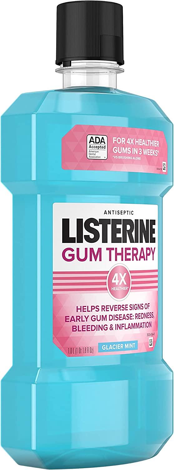 LISTERINE Gum Therapy Antiplaque & AntiGingivitis Mouthwash Glacier