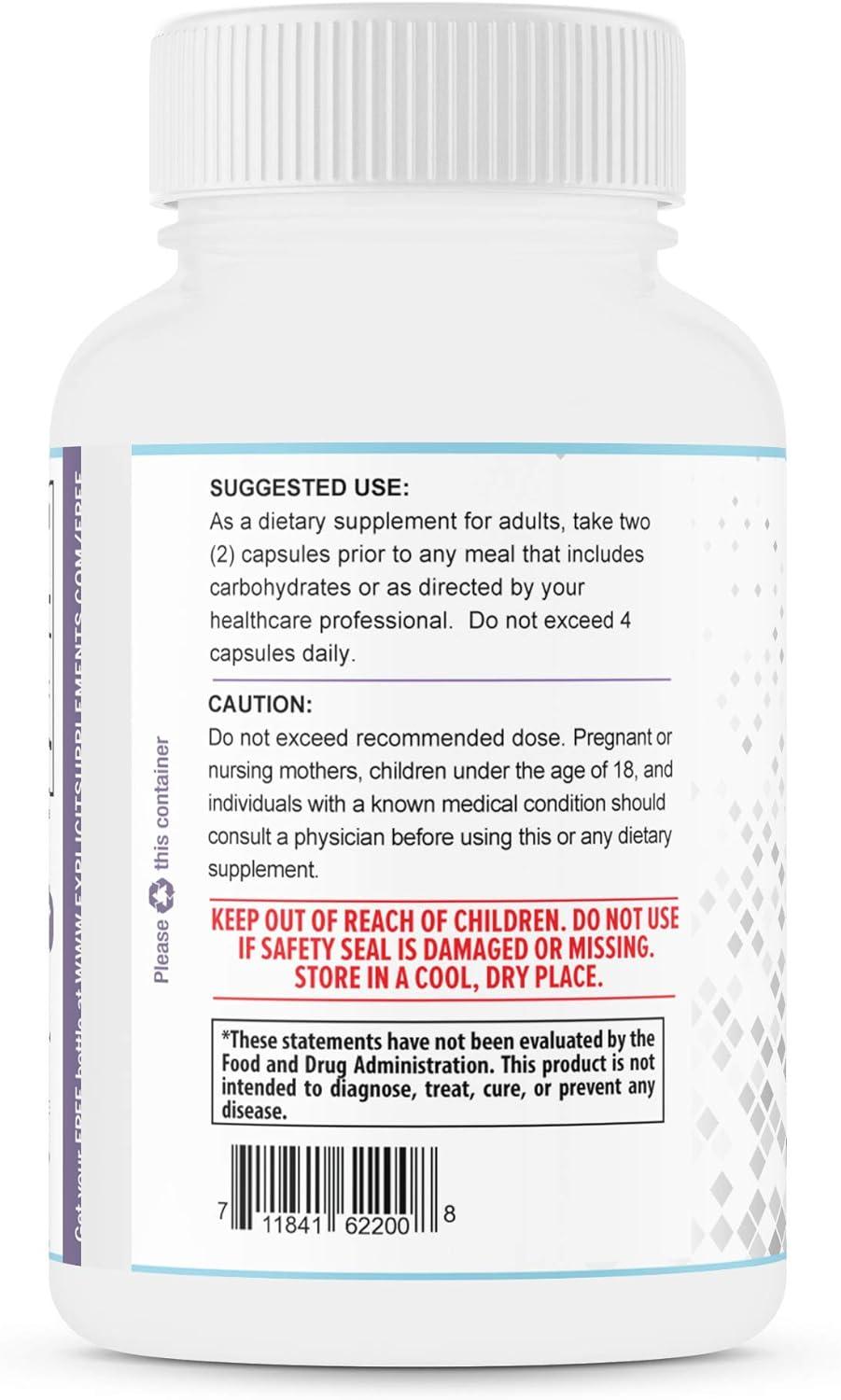 eXplicit Supplements Max Strength Keto Carb Blocker 1200mg Minimize