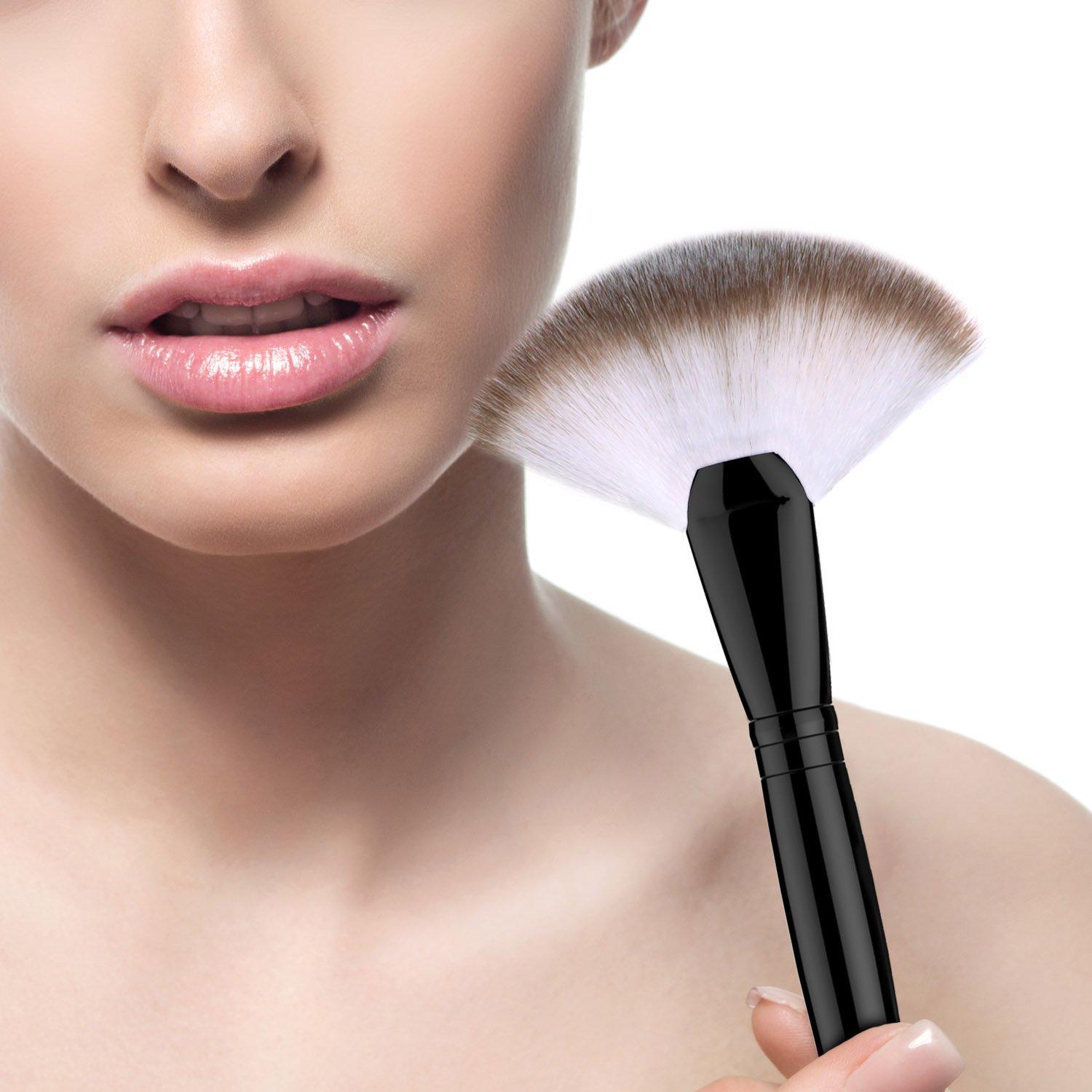 Fan Makeup Brush, Luxspire Professional Highlighting Make Up Brush