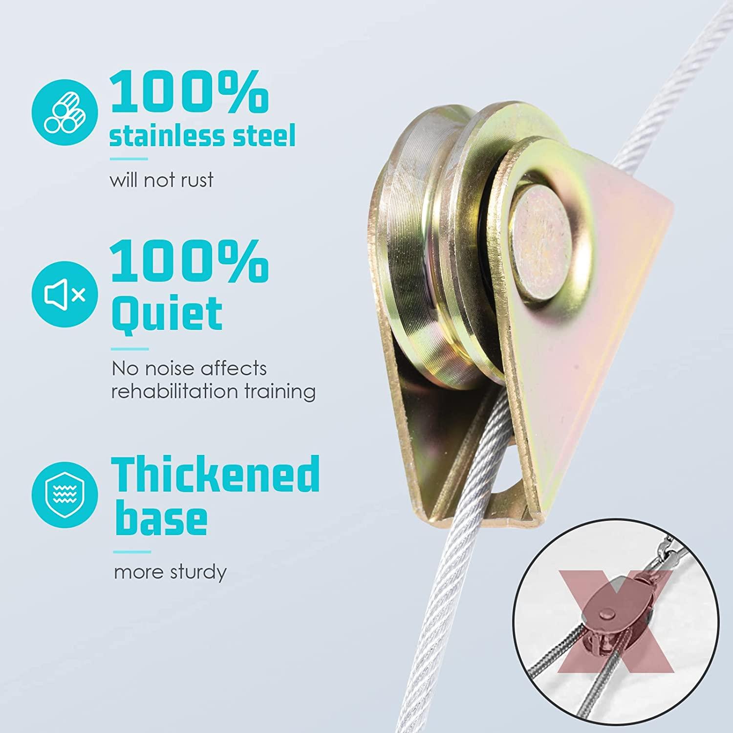 Slim Panda Shoulder Pulley for Rotator Cuff Rehab Over The Door