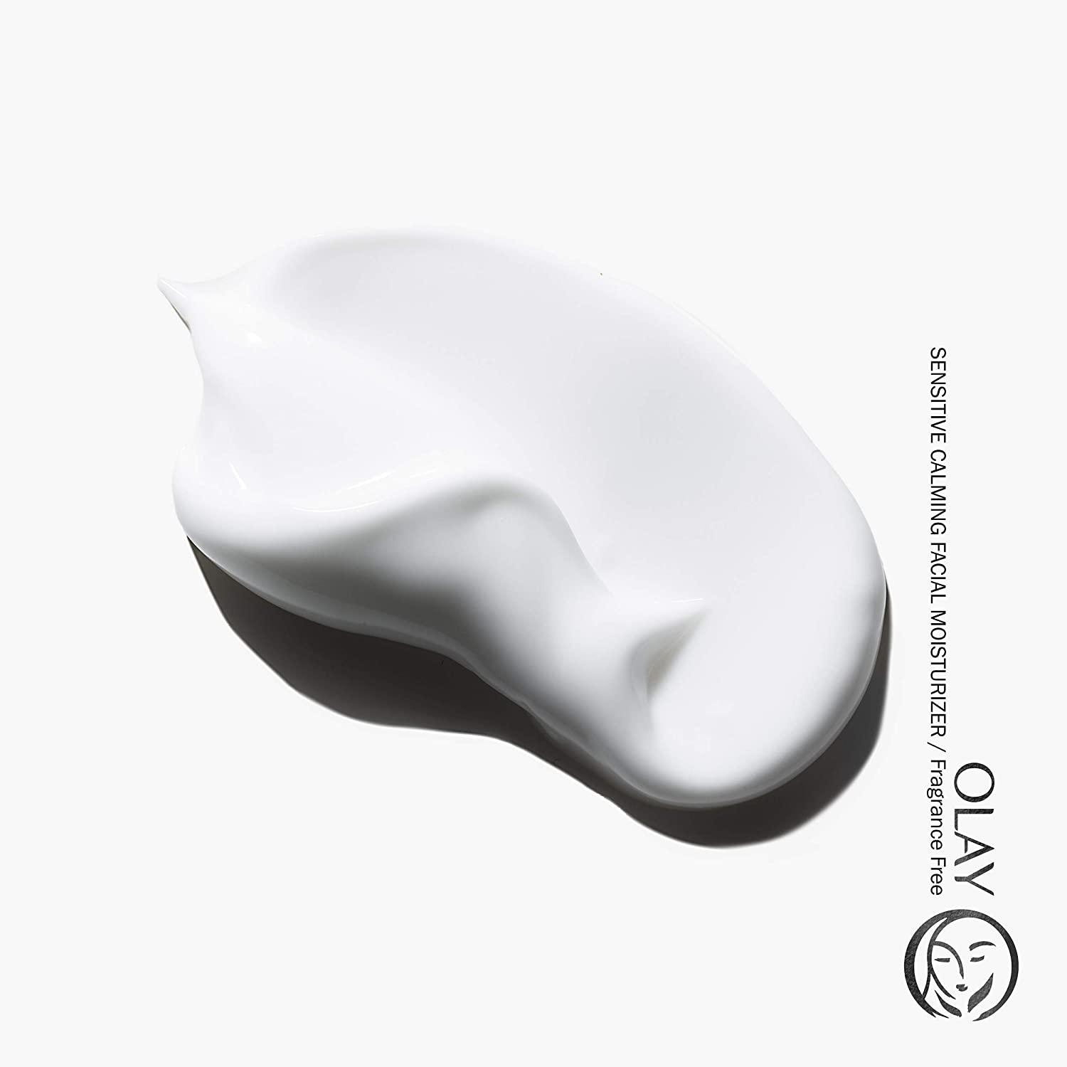 Olay Calming Face Moisturizer, FragranceFree, Aloe Vera, 2 Oz