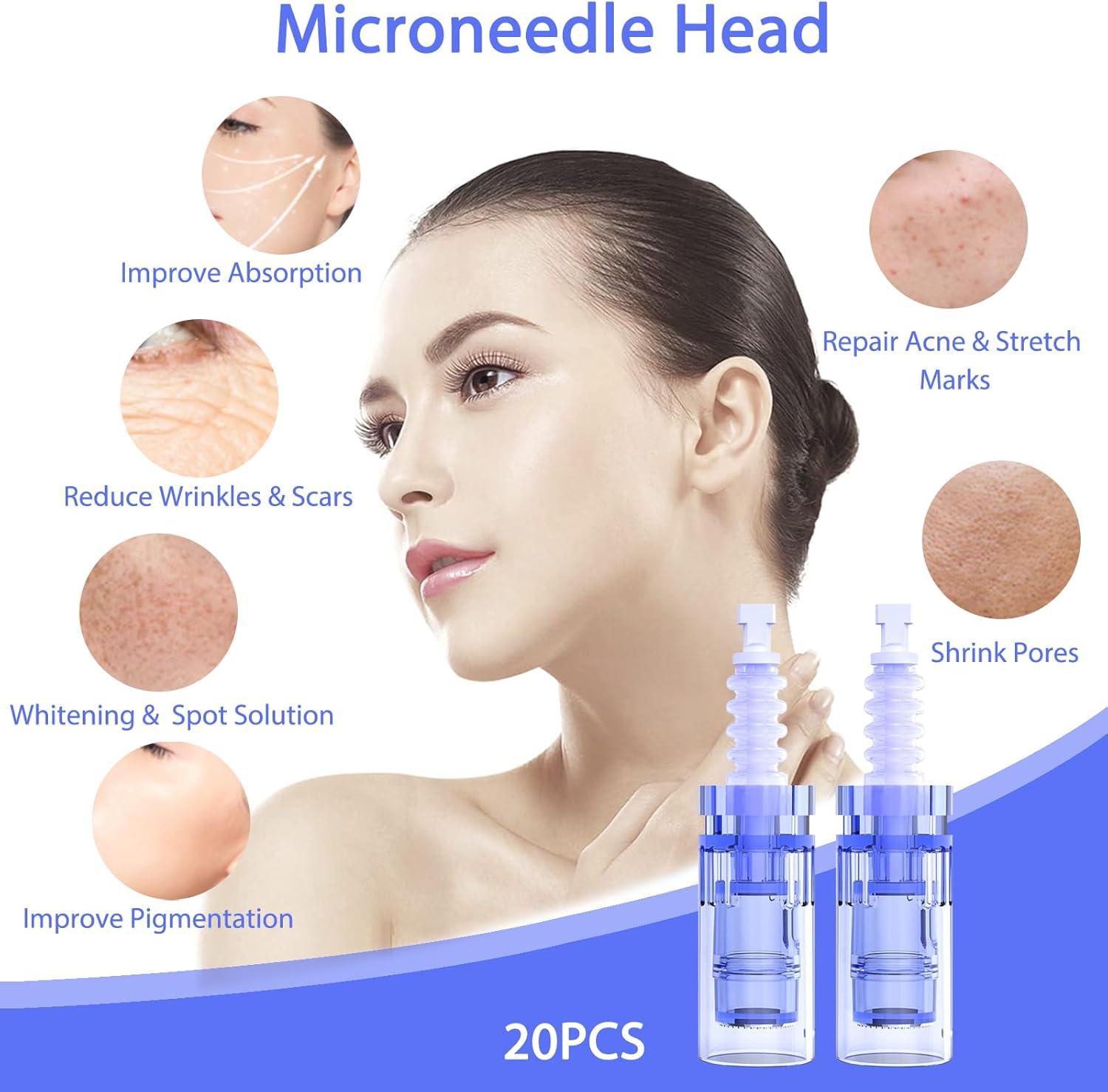 Buy 20pcs Microneedling Needles 12 Pin Dermapen Replacement