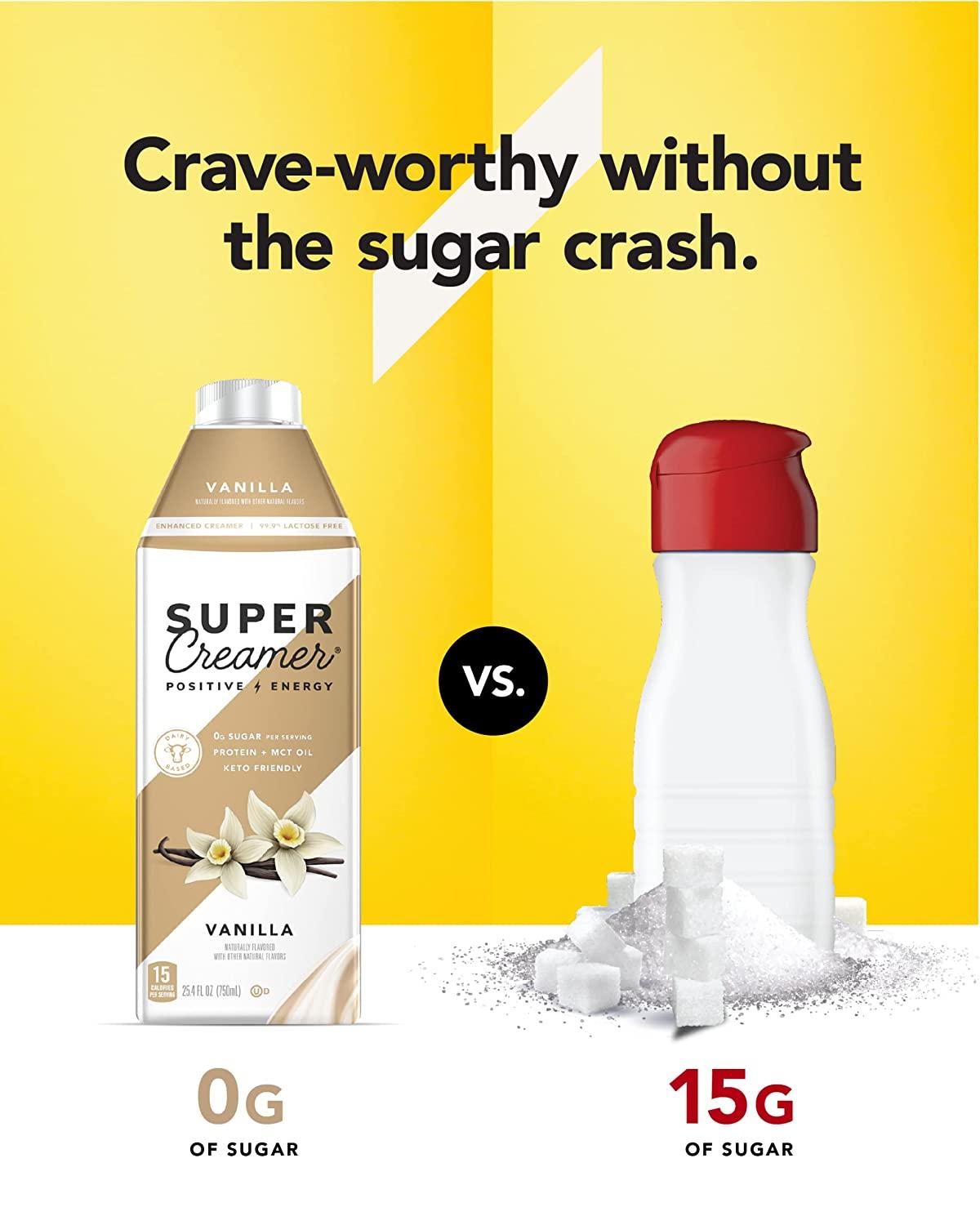 Super Coffee Keto Plant Based Coffee Creamer 0g Sugar, 1g Protein, 5