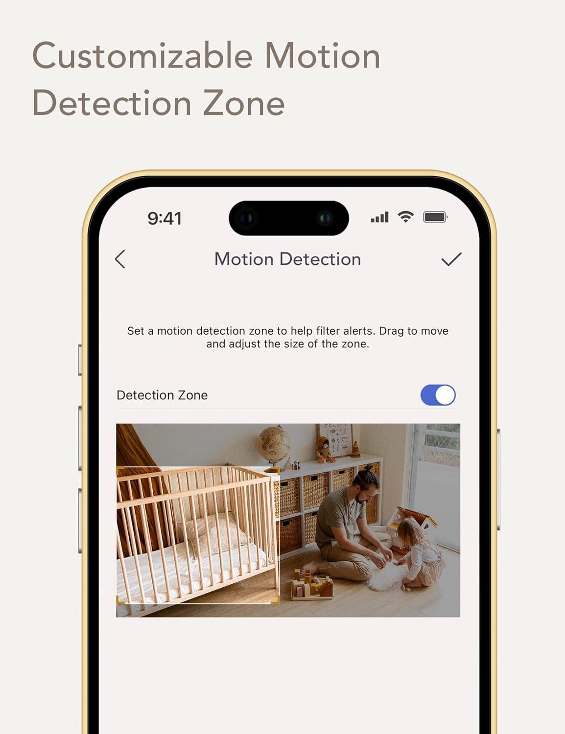 Nooie Smart Baby Monitor with SD Card Crying Detection Video Baby Cam