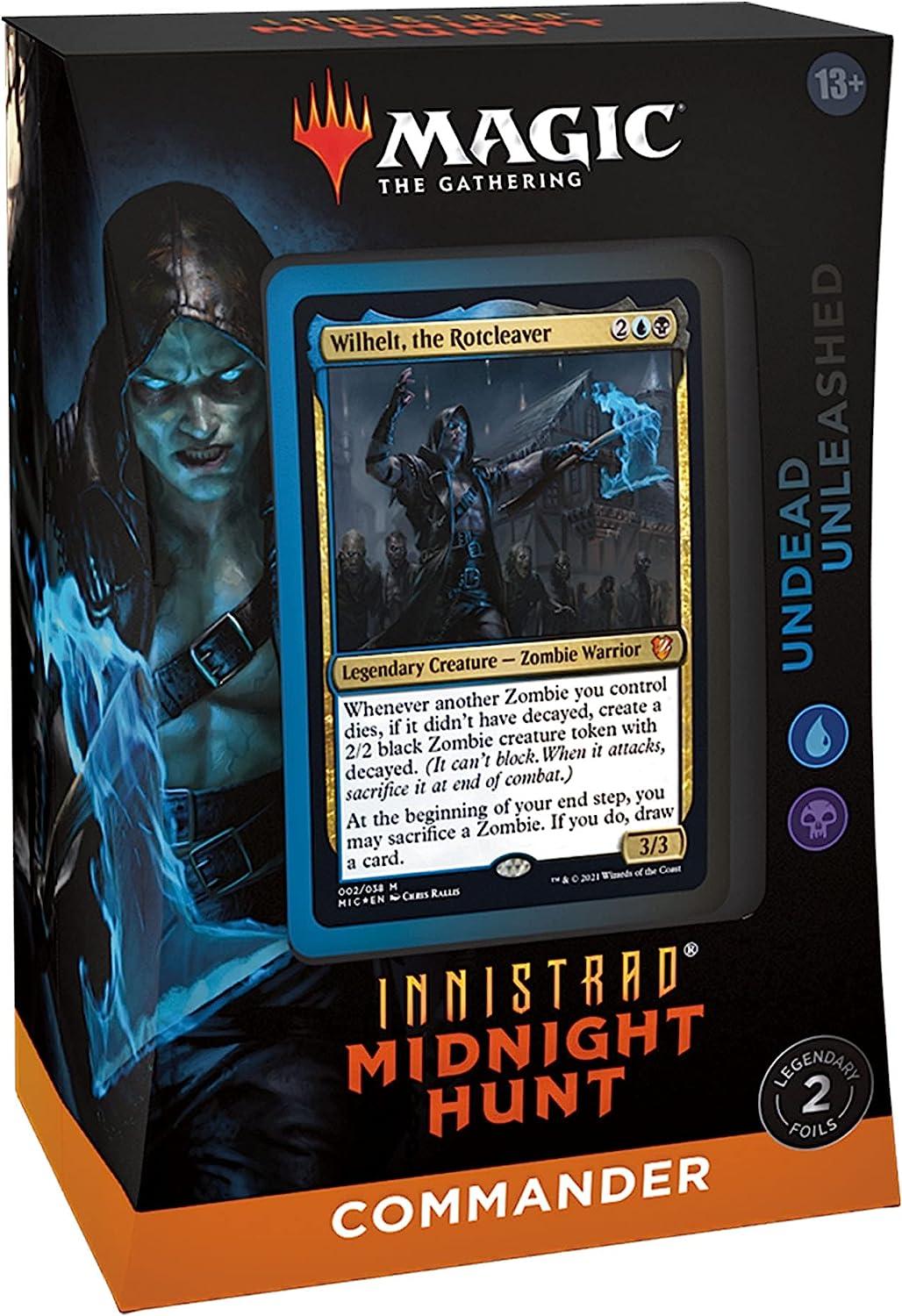 MTG Innistrad Midnight Hunt Commander Deck - Undead Unleashed (Blue-Black) | Buy Now with Express International Delivery | GoSupps.com MTG Innistrad Midnight Hunt Commander Deck - Undead Unleashed (Blue-Black) | Buy Now with Express International Delivery | GoSupps.com