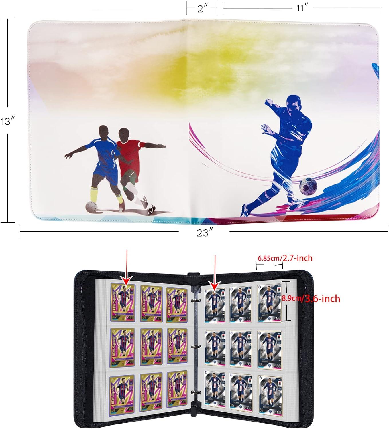 GHIUAN Soccer Card Binder - 720 Pocket Trading Cards Collector Album with  Sleeves - Football Type 2 | Buy Now with Express International Delivery |  GoSupps.com