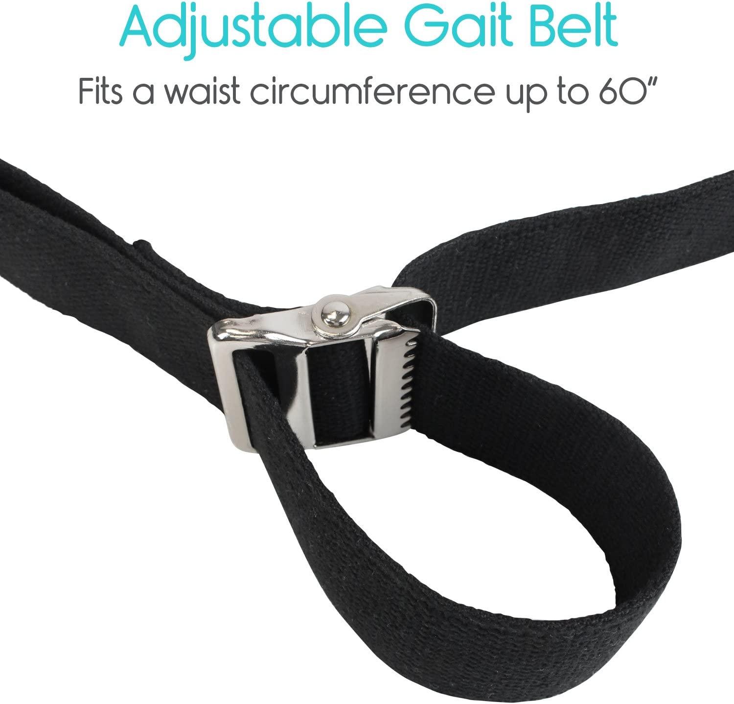 Vive Gait Belt (60 Inch) Transfer Assist Device for Seniors