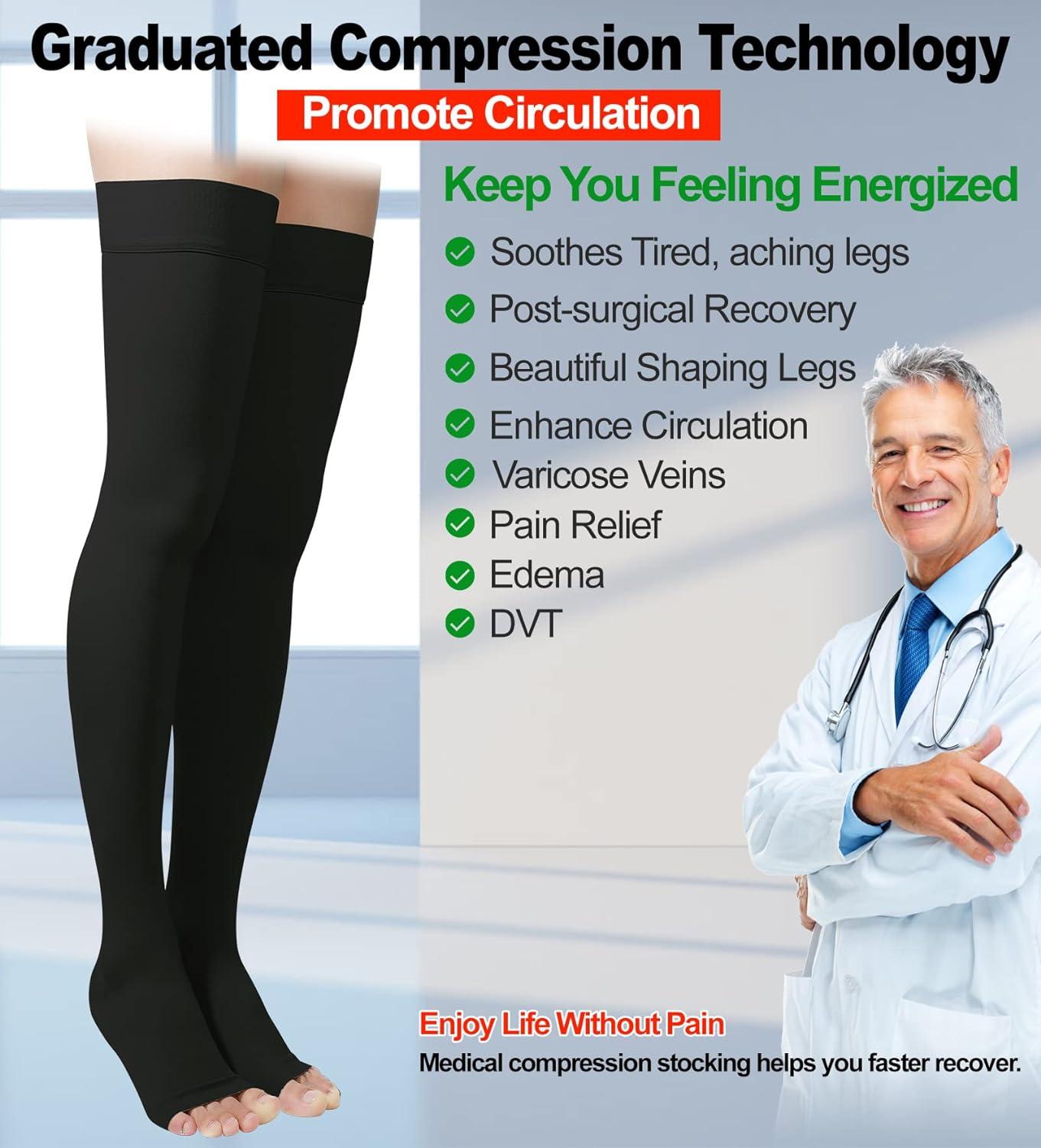 Compression Stockings,Compression Running Sleeve Stretch Stretch Socks  Stockings Elevated Design 