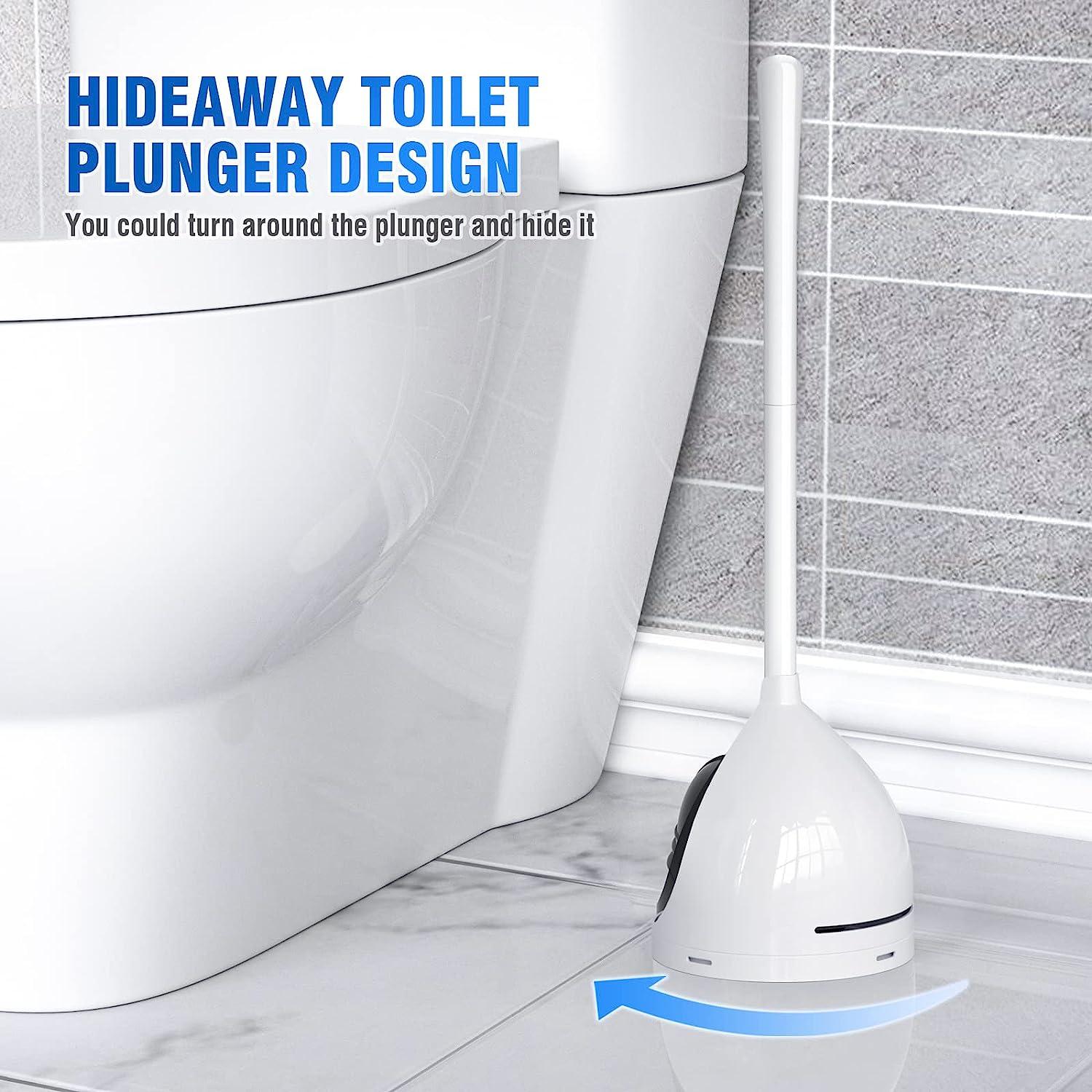 uptronic Toilet Plunger with Holder, Unique Plunger with AllAngle