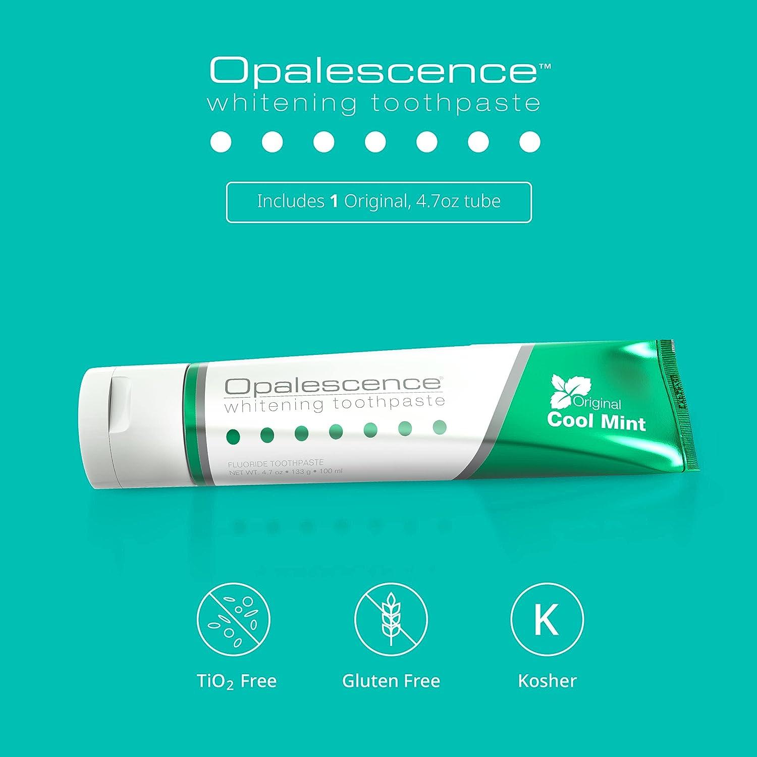 Opalescence Whitening Bundle - Opalescence Go 15% Hydrogen Peroxide  Prefilled Whitening Trays and Whitening Toothpaste - Mint Flavor