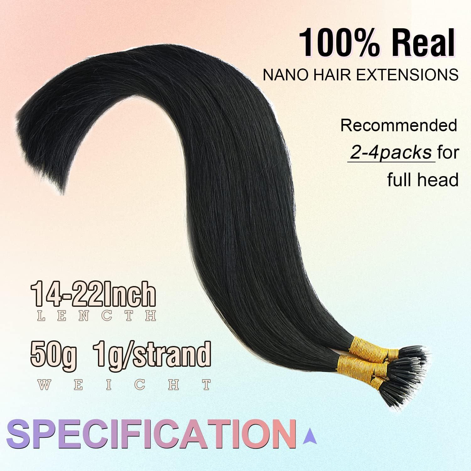 Nano Beads Human Hair Extensions 100% Russian Nano Ring Micro Loop - View #11