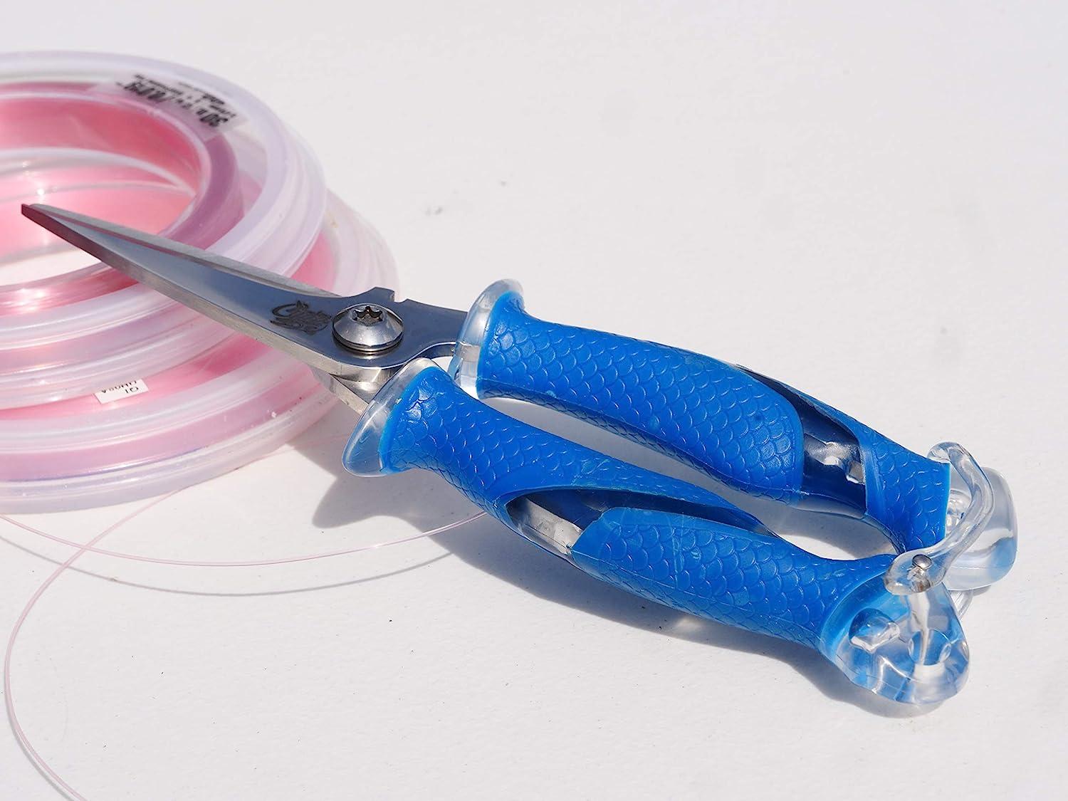 Cuda Titanium-Bonded Fishing Scissors with Micro Serrated Edges