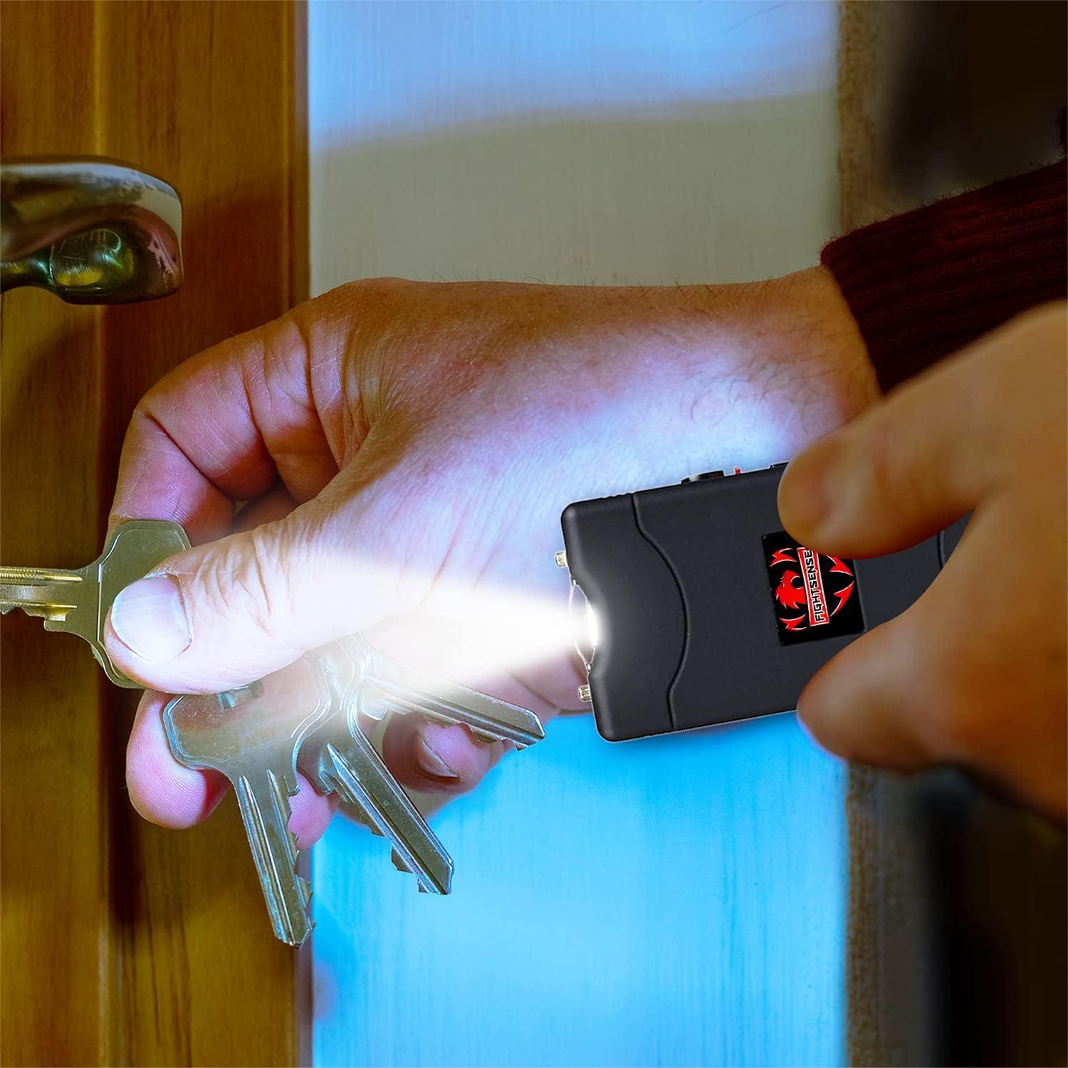 FIGHTSENSE SelfDefense Kit W/Pepper Spray & Mini Stun Gun for Men