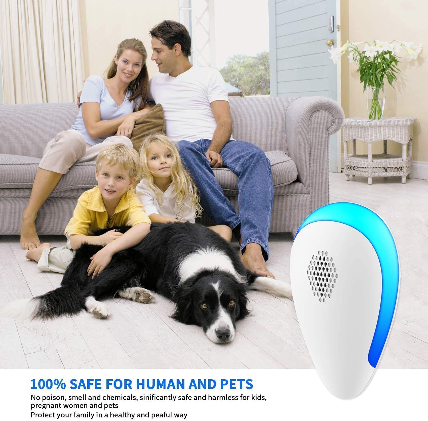 Ultrasonic Pest Repeller 6 Pack Indoor Electronic Bug Repellent for