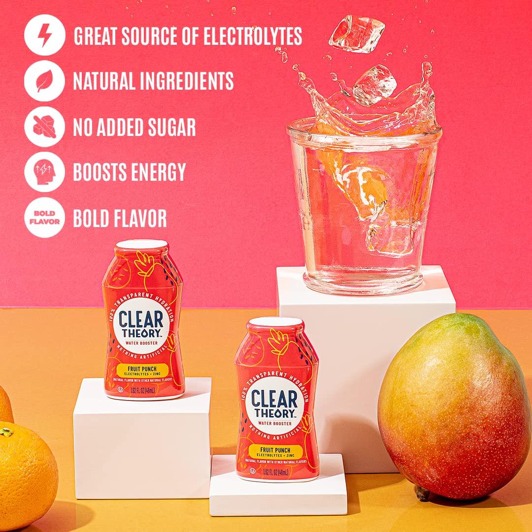 Clear Theory Water Flavoring Drops, Electrolytes Drink Mix, Water
