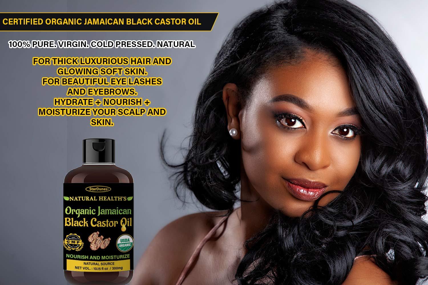 Organic Jamaican Black Castor Oil (10.15 fl oz) USDA Certified 100