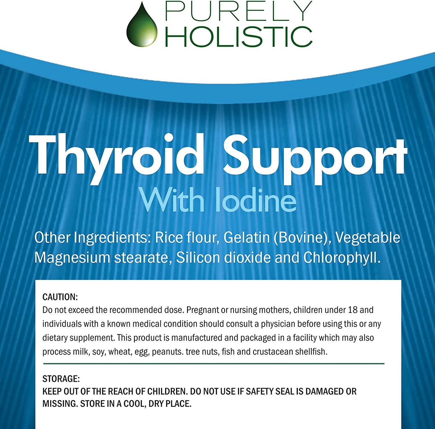 Thyroid Support Supplement 120 Capsules Satisfaction Assured 100 More