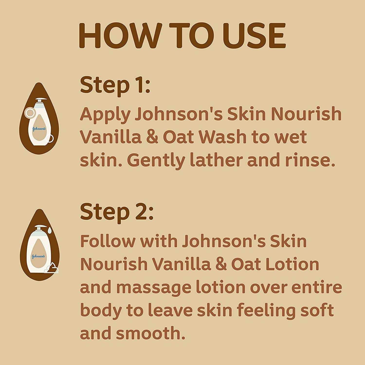 Johnson's Skin Nourish Moisturizing Baby Lotion for Dry Skin with