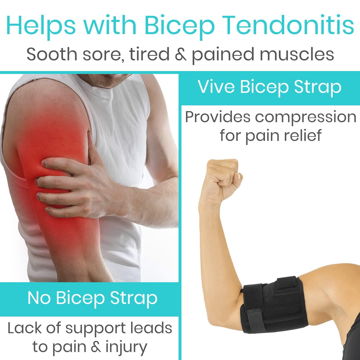 Upper Arm Arm Pain After Workout Vive Bicep Brace Compression