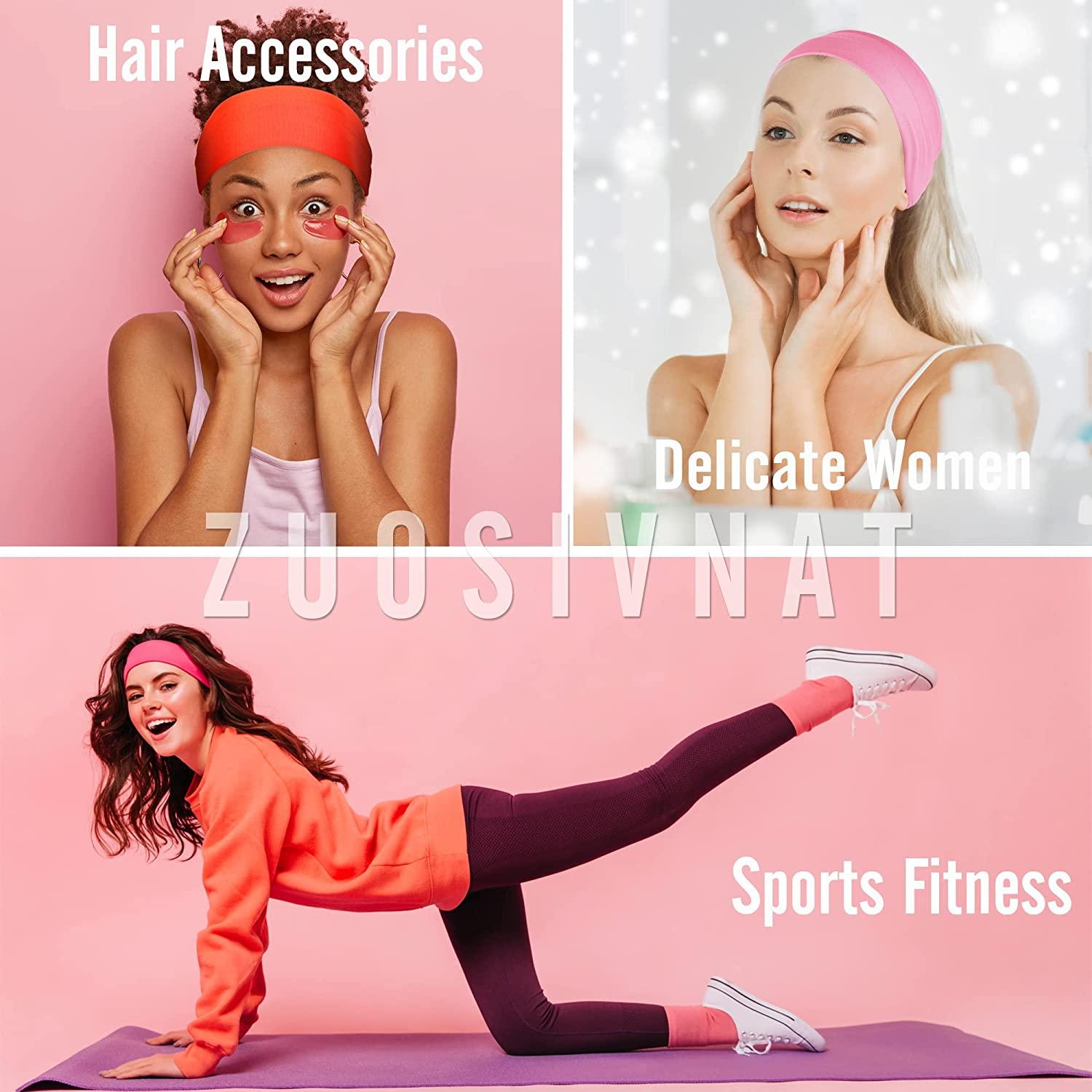 STYLESWAY 8 PCS Sport Headbands For Women, Non-Slip Hair