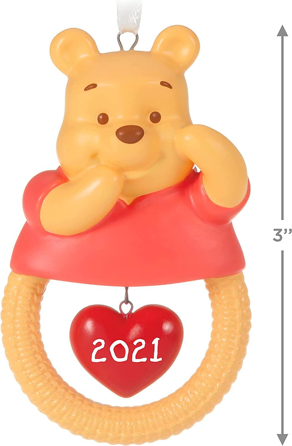 Hallmark Keepsake Christmas Ornament, Year Dated 2021, Disney Winnie