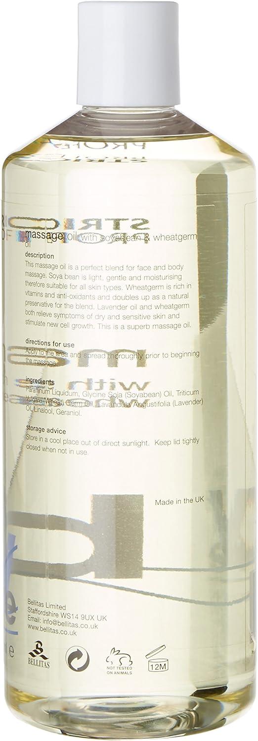 Strictly Professional Massage Oil with Soya Bean and Wheatgerm 500 ml