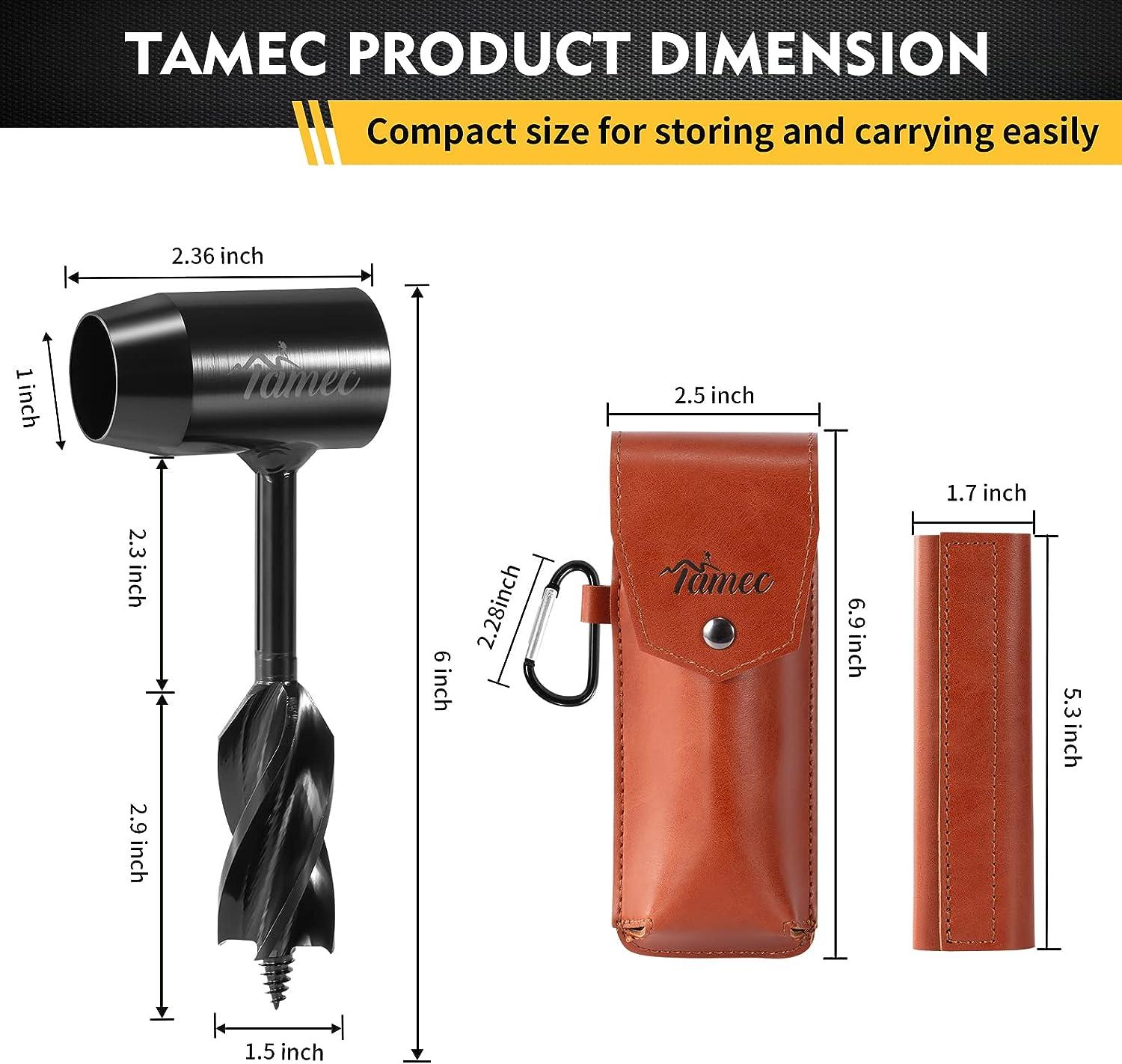 TAMEC Bushcraft Hand Auger Wrench Scotch Eye Wood Auger for