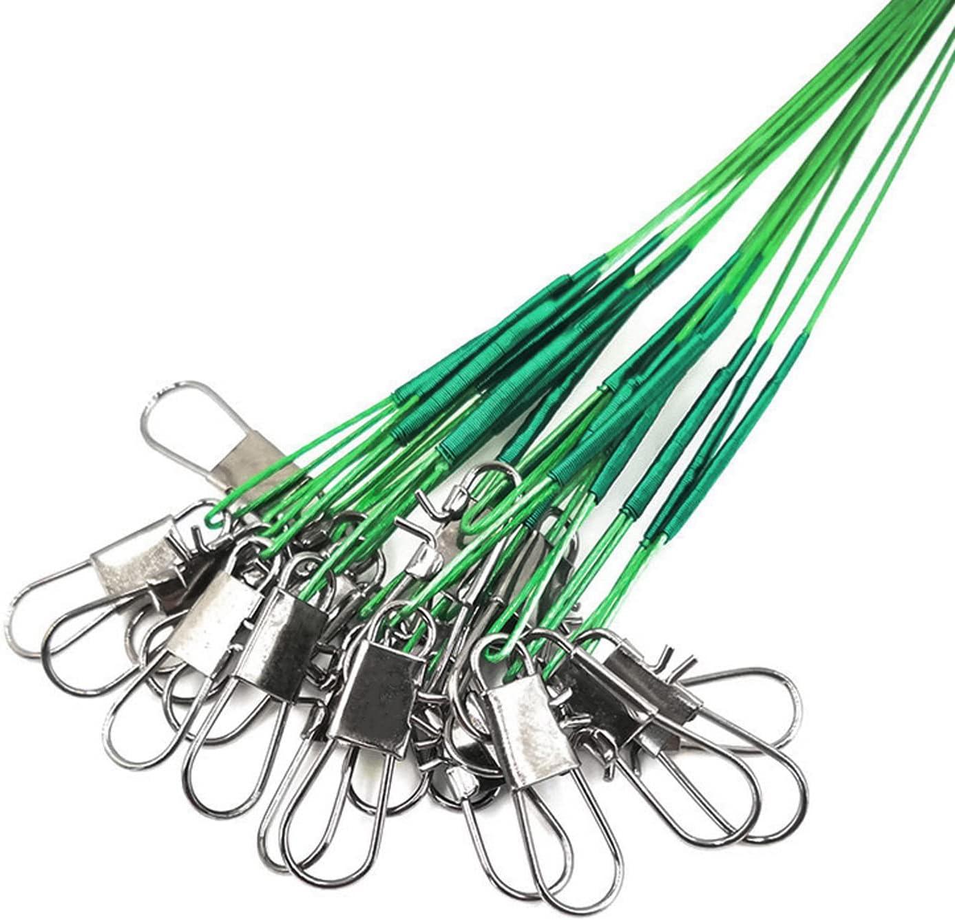  KINBOM 60pcs Fishing Tackle Leaders, Stainless