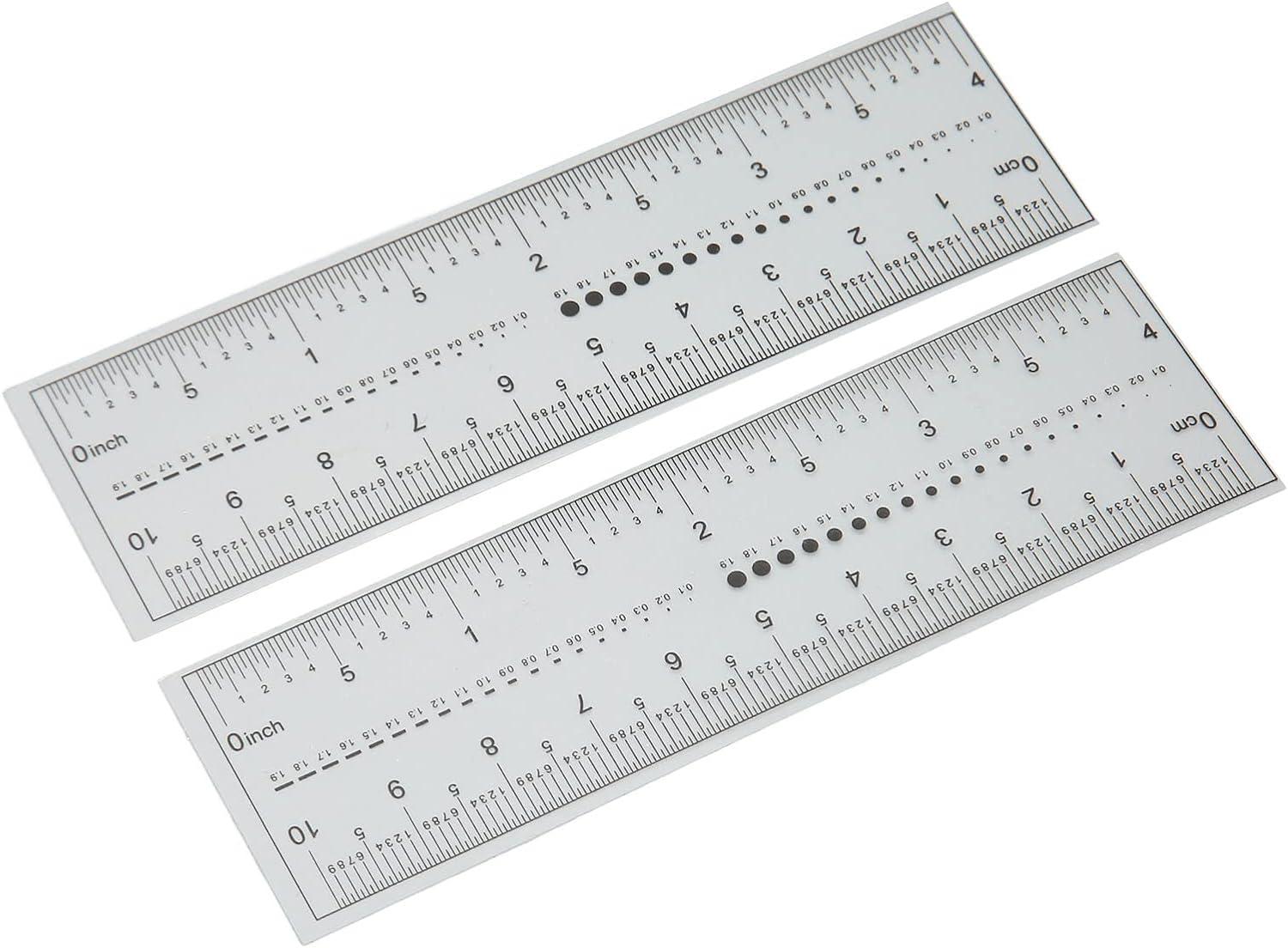 10PCS Nail Measuring Tool Transparent PVC Soft Ruler for Accurate Nail ...