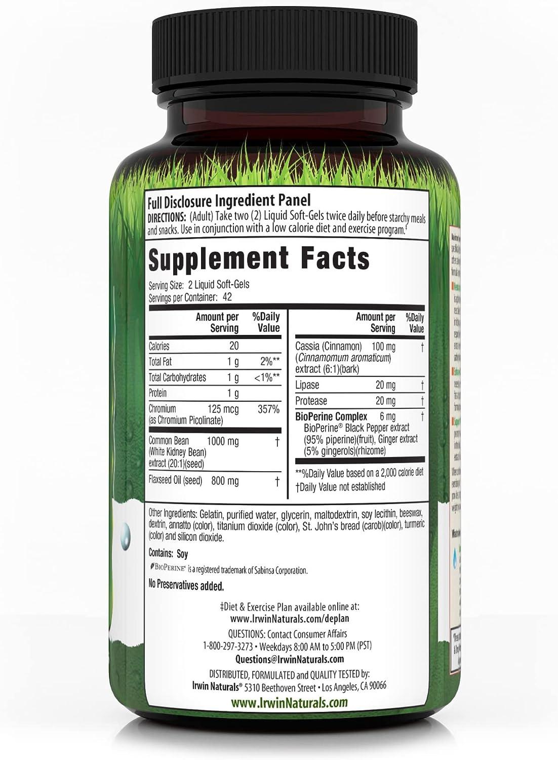 Irwin Naturals Maximum Strength 3in1 Carb Blocker 84 Count