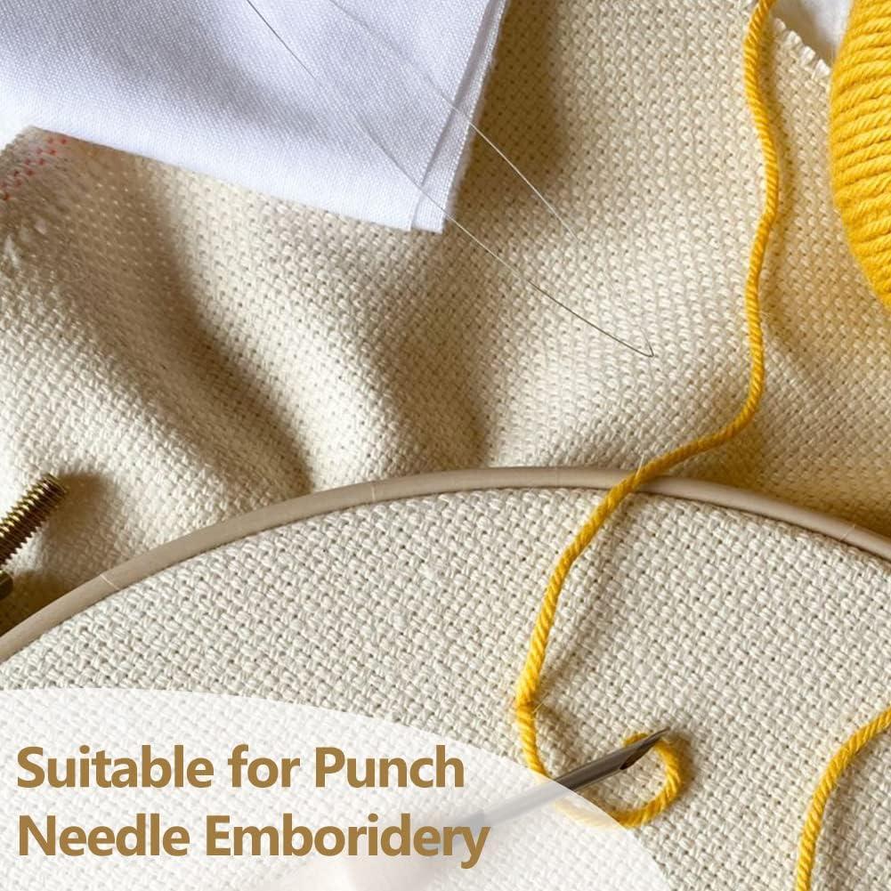 DIY Embroidery Cloth Needlework Monks Fabric Durable Punch Needle
