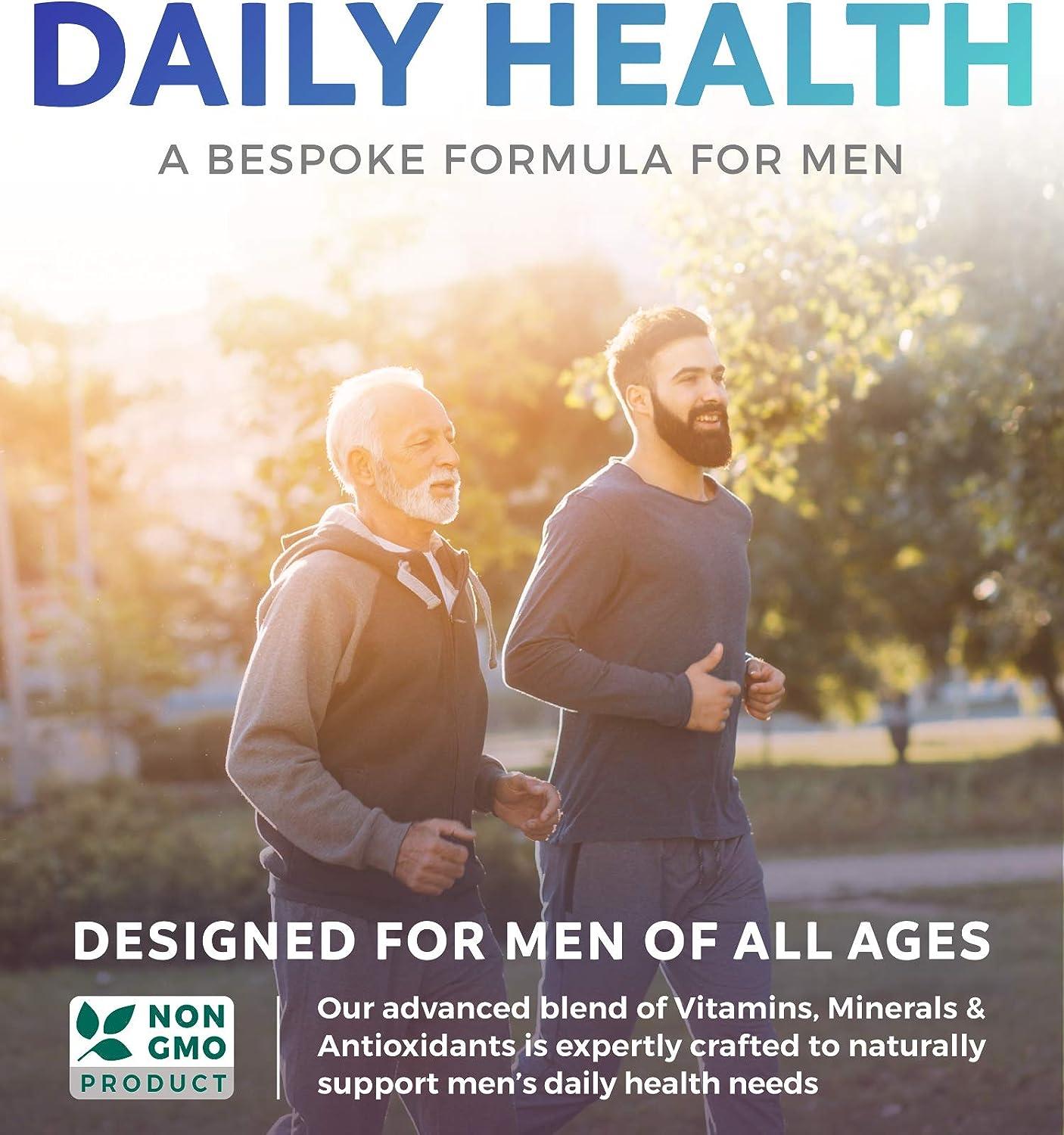 Men's Multivitamin 60 Capsules NonGMO Daily Vitamins & Minerals with