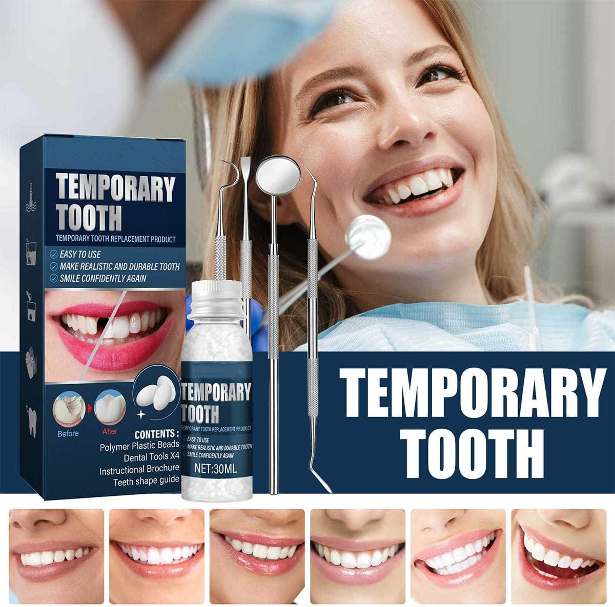 Tooth Repair Kit Temporary Fake Teeth Replacement Kit with Dental