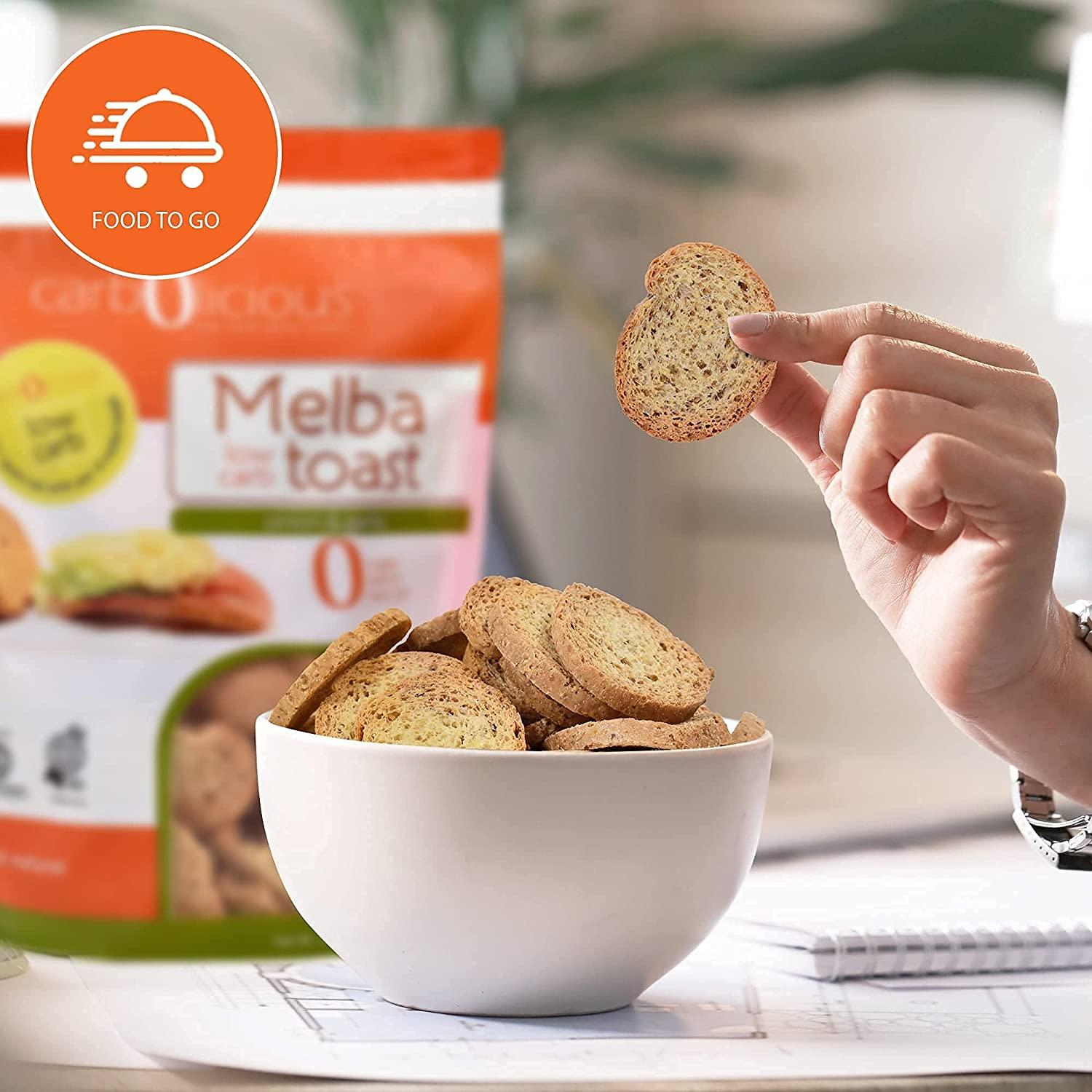 Low Carb Melba Toast (ONION & GARLIC) 4 oz.