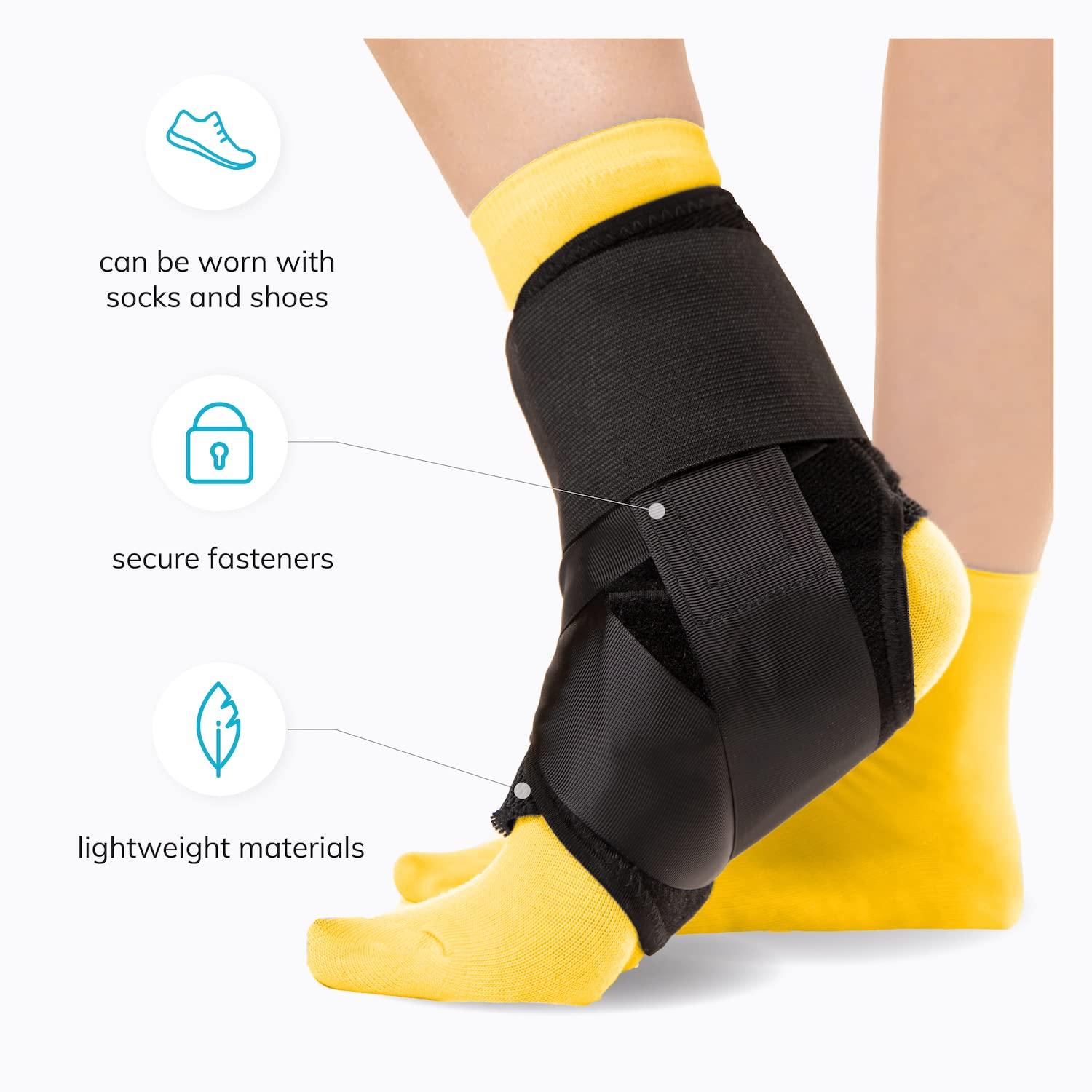 BraceAbility Lace-Up Ankle Brace - Figure 8 Support For Sprained Ankles & Sports Activities