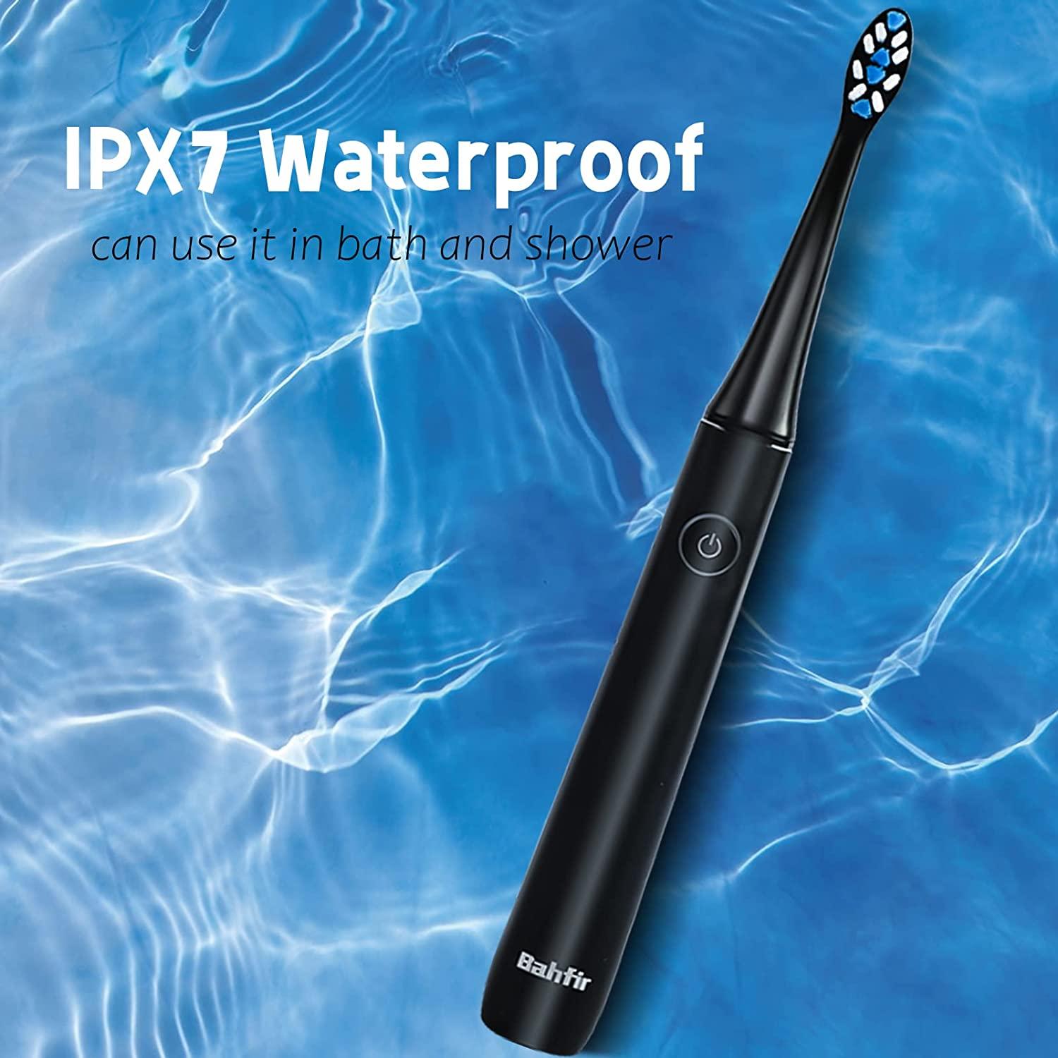 Bahfir Sonic Electric Toothbrush with 8 Heads & Travel Case