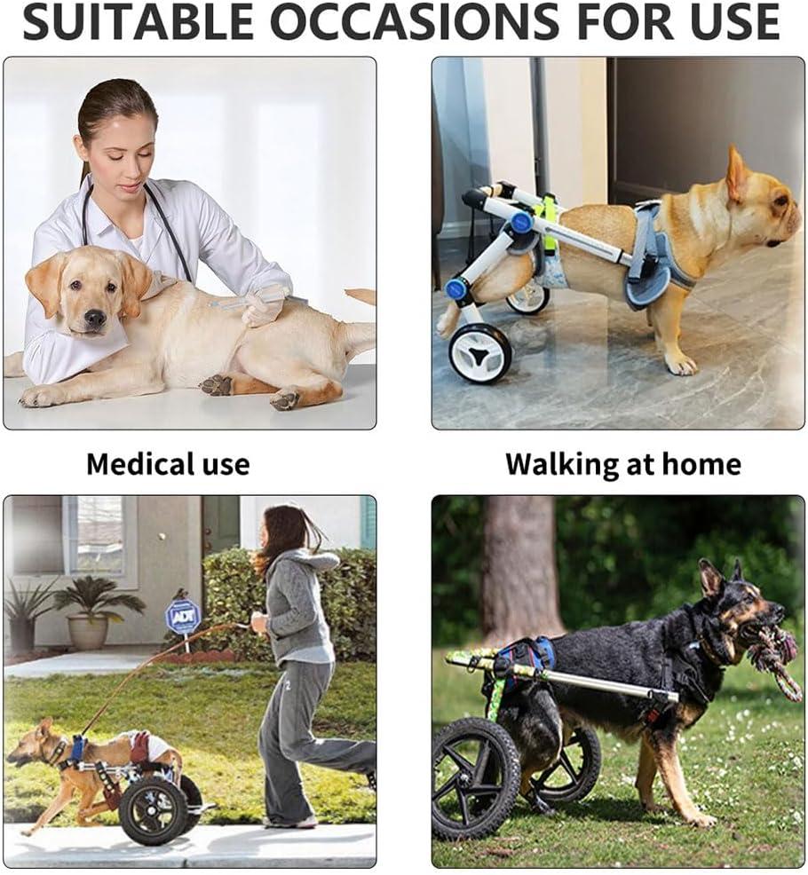 Dog Wheelchair for Small Dog Back Legs Adjustable Pets Cart with