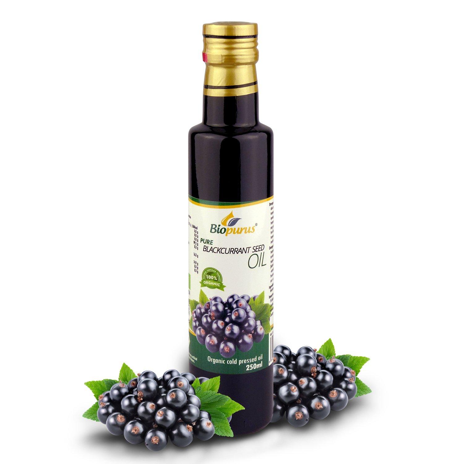Biopurus Certified Organic Cold Pressed Blackcurrant Seed Oil 250ml