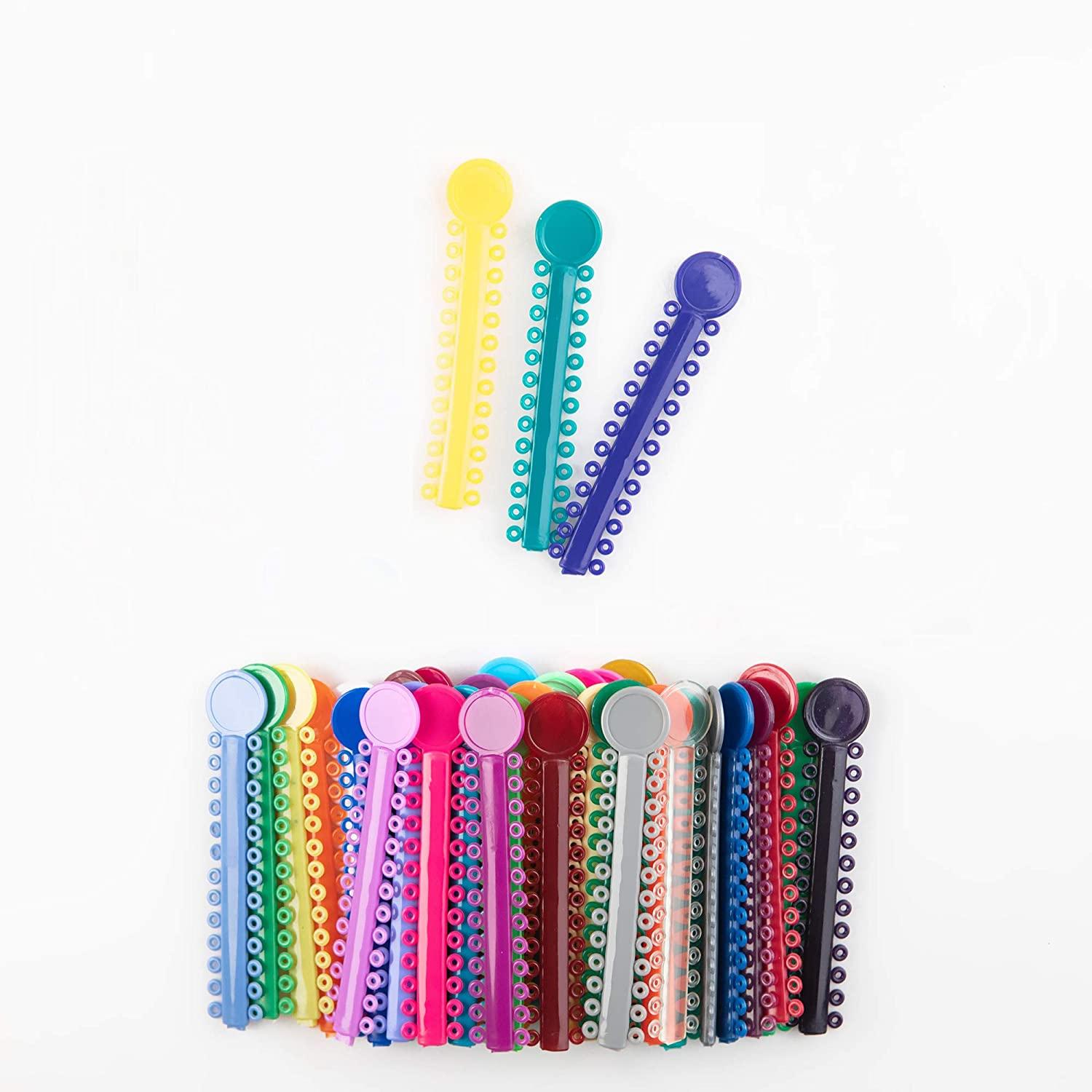Orthodontic Ligature Ties 1040 Pcs MultiColor Elastomeric ORings
