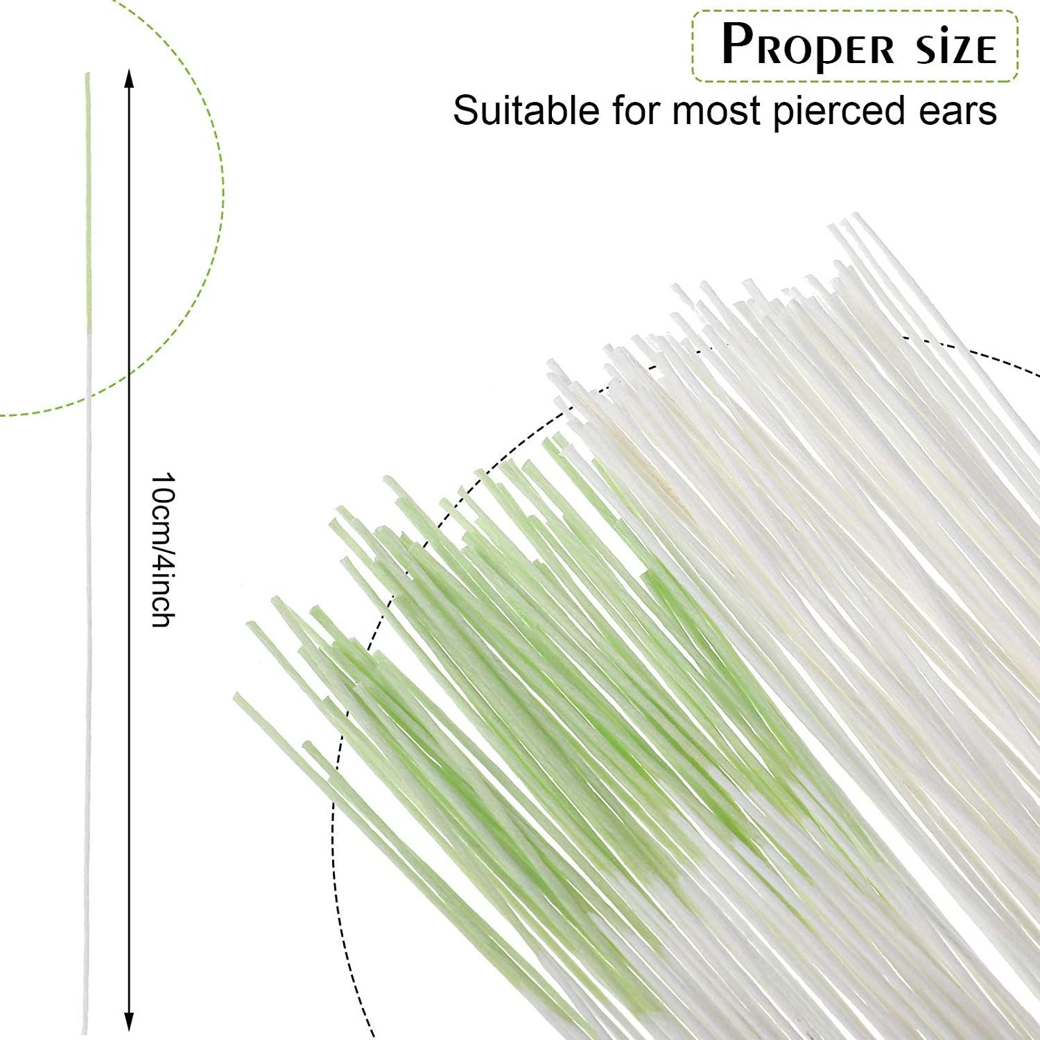 360 Pieces Ear Hole Floss Earrings Cleaner Disposable Piercing